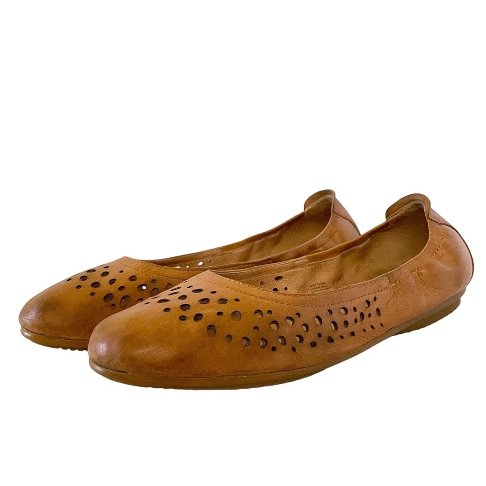 JOSEF SEIBAL Josef Seibel Pippa 29 Camel Tan Leather Ballet Flat Shoes Size US 9.5 / IT 39.5 - 2 Thumbnail