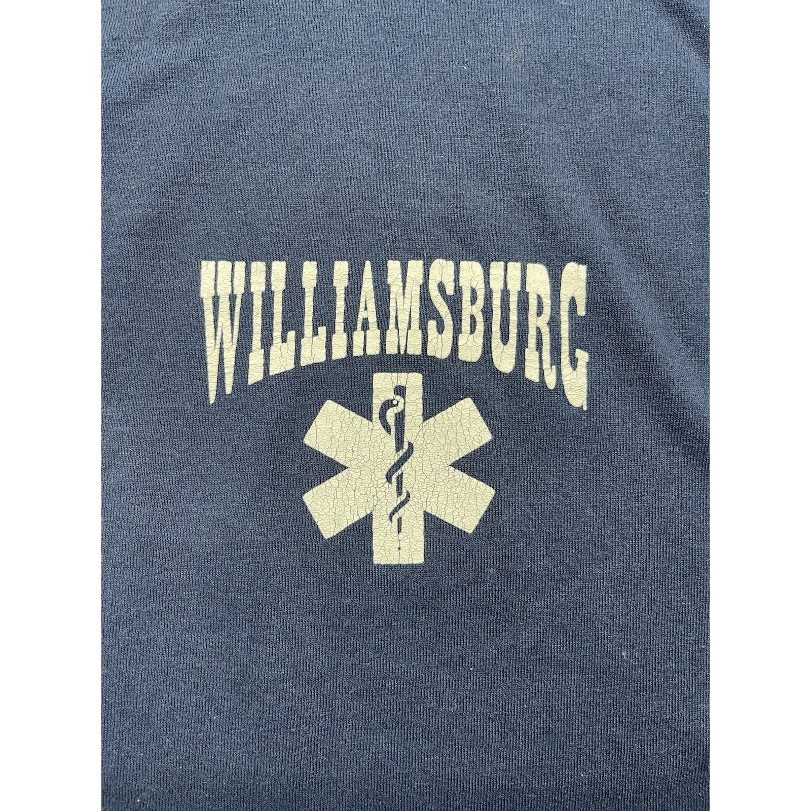 Fruit Of The Loom Vtg 90s FDNY EMS Staff T-Shirt XXL XL Single Stitch Williams Size US XL / EU 56 / 4 - 3 Thumbnail