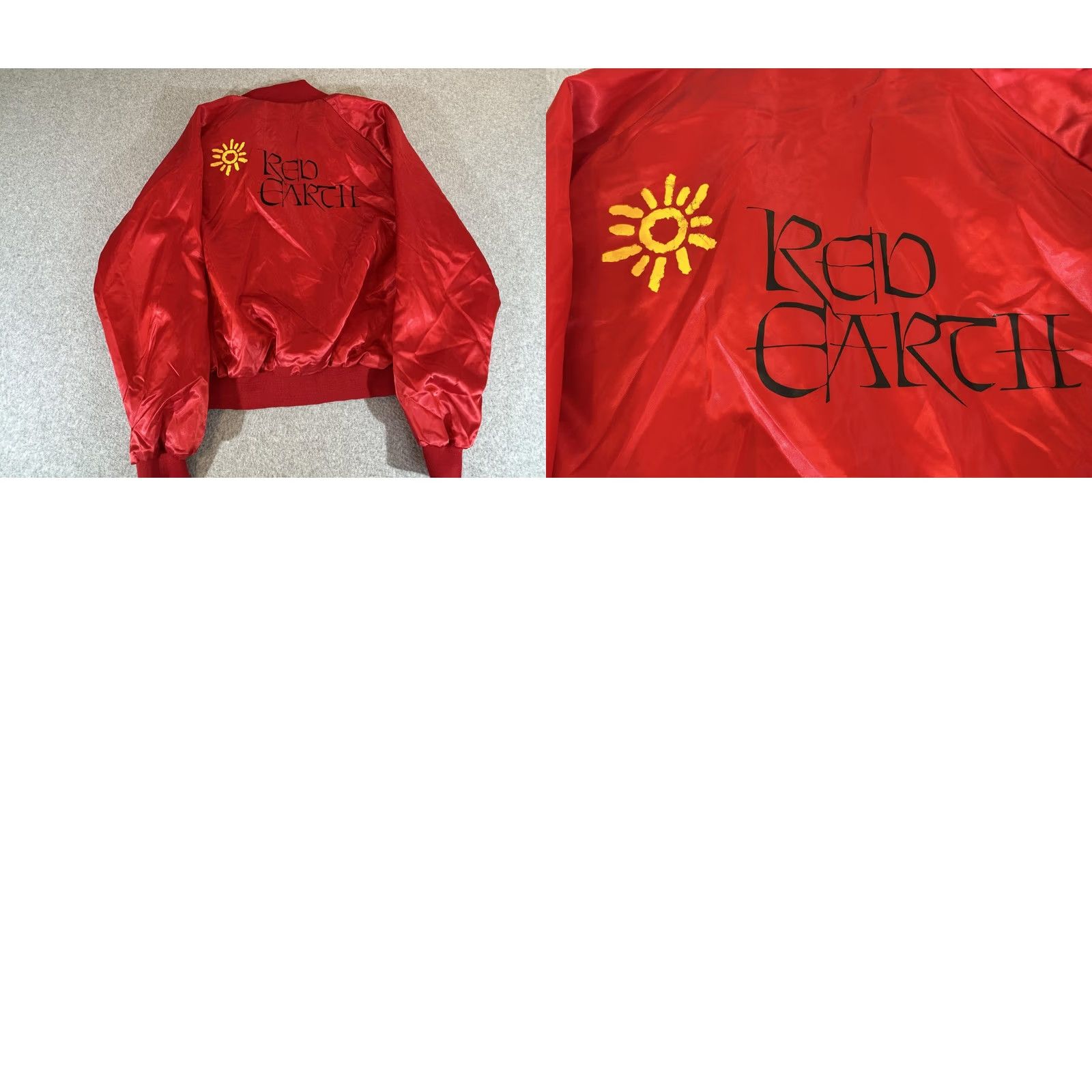 Etro VINTAGE Satin Jacket Mens Large Red Nylon Bomber Snap Lined USA 90s Retro Size US L / EU 52-54 / 3 - 8 Thumbnail