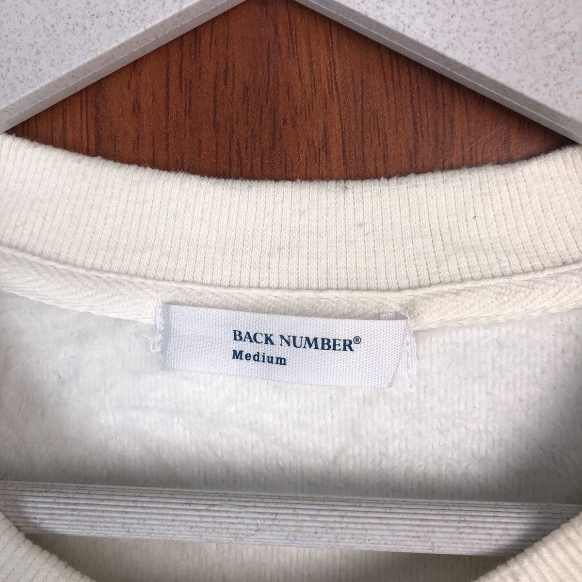 Homespun Knitwear × Japanese Brand Back Number White cable Knitwear sweatshirt #7521 Size S / US 4 / IT 40 - 9 Thumbnail