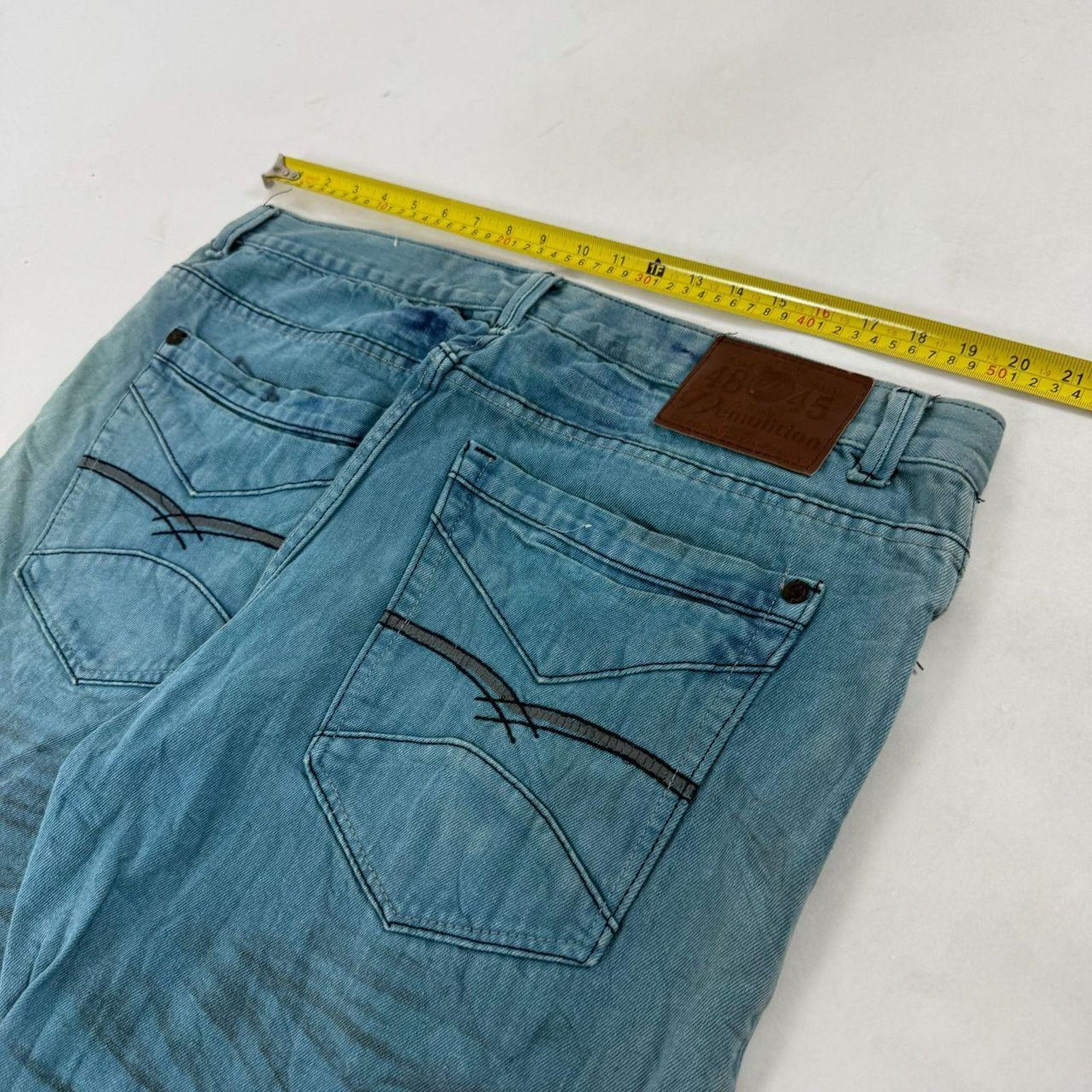 Japanese Brand × Le Grande Bleu (L.G.B.) × Vintage Vintage y2k grunge archive faded baggy wide leg cyber jeans Size US 40 / EU 56 - 5 Thumbnail