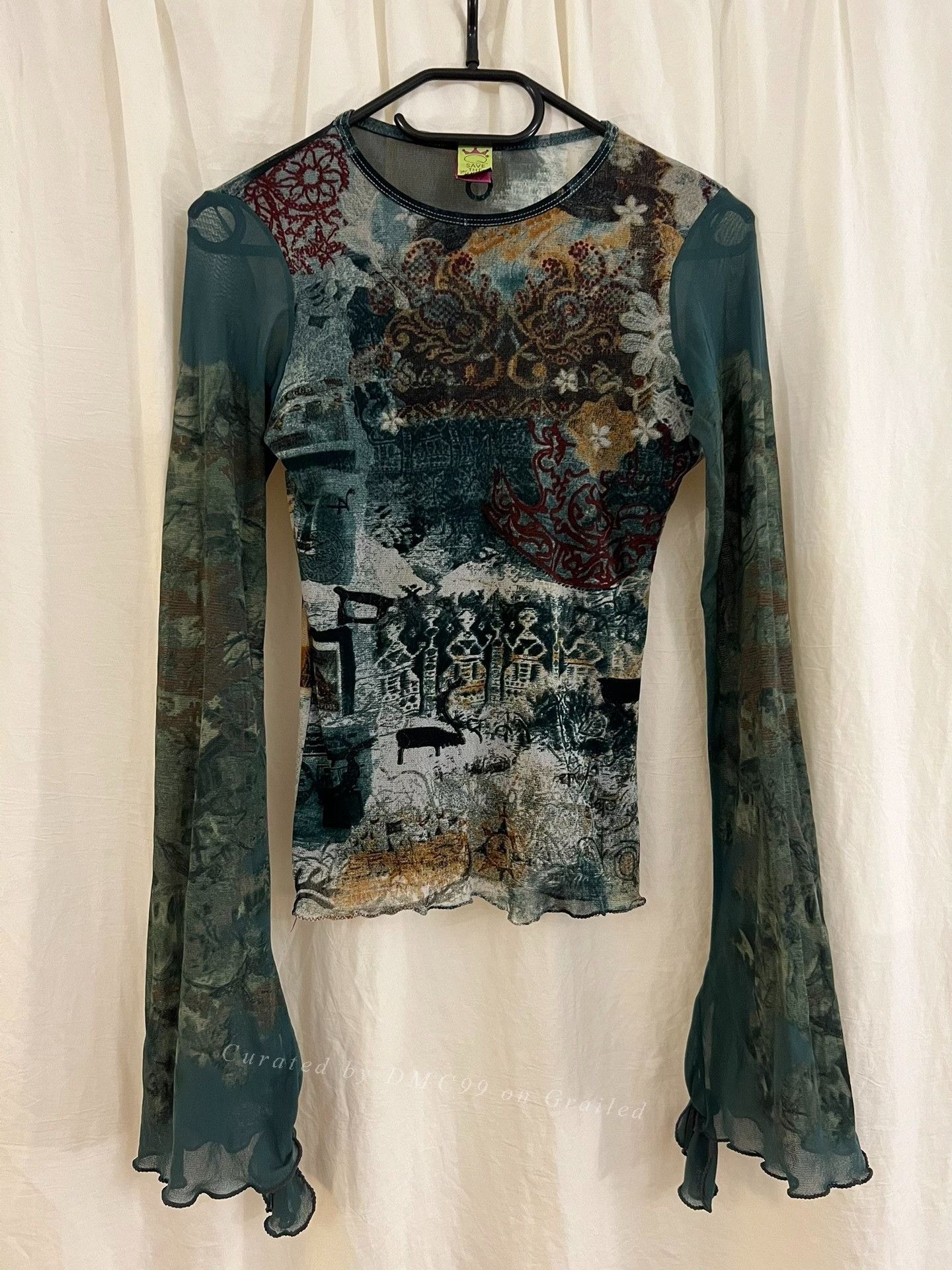 Save The Duck Save the Queen Tight Green Top Size M / US 6-8 / IT 42-44 - 1 Thumbnail