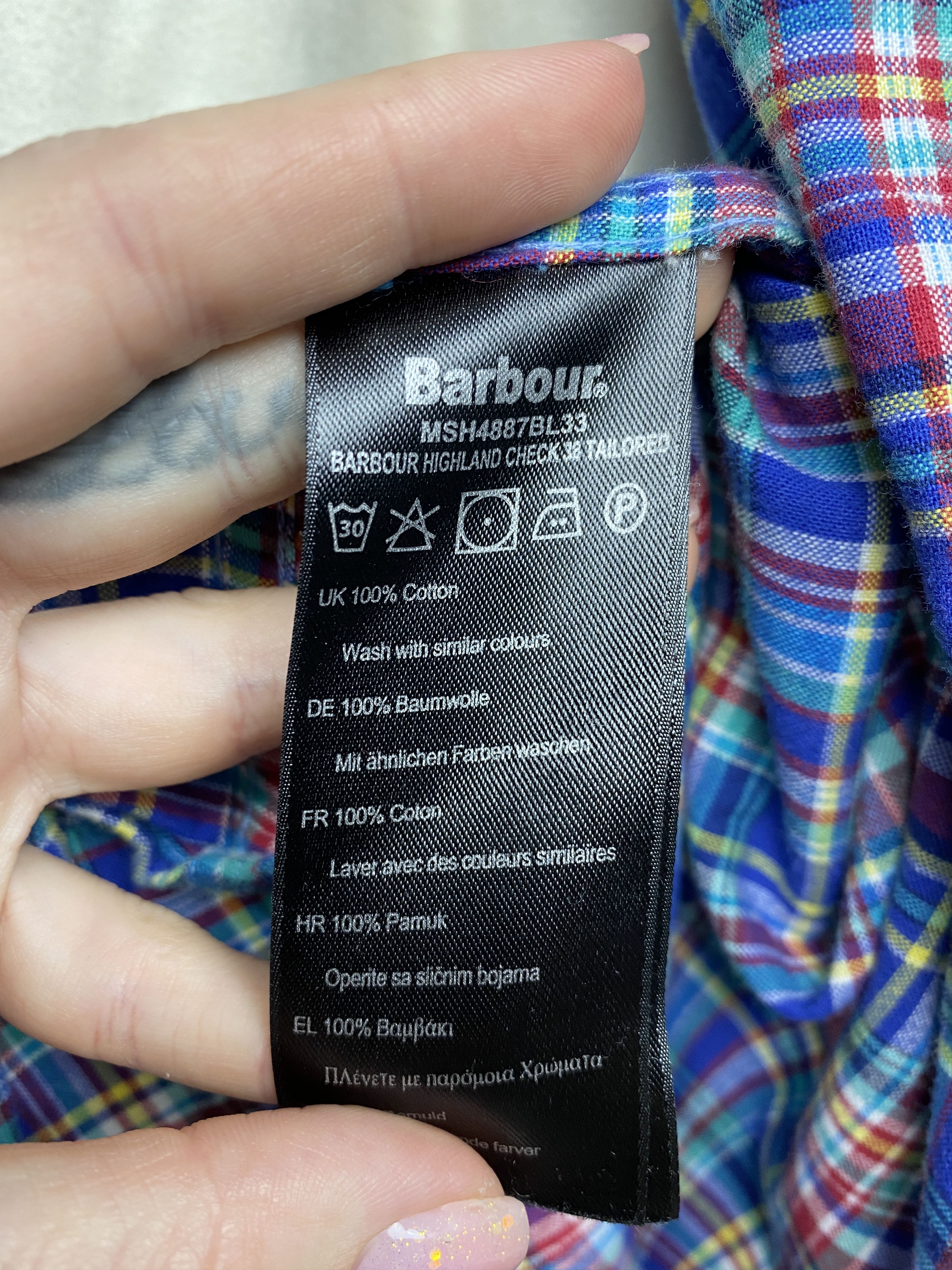 Barbour Barbour Mens Long Sleeve Plaid Shirt Size US L / EU 52-54 / 3 - 6 Thumbnail