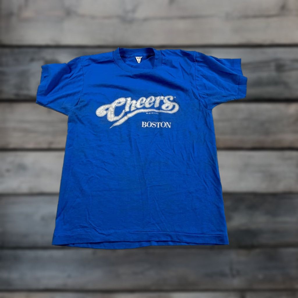Vintage Vintage VTG 80s Cheers Boston T-Shirt Adult Small (Medium Tag) Blue Screen Stars 1989 Size US S / EU 44-46 / 1 - 1 Thumbnail