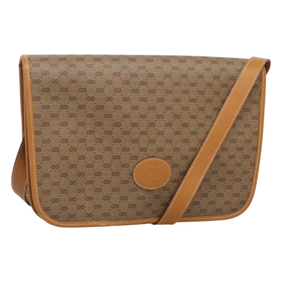Gucci GUCCI Micro GG Supreme Shoulder Bag Pvc Brown Gold 001 116 Size ONE SIZE - 1 Thumbnail