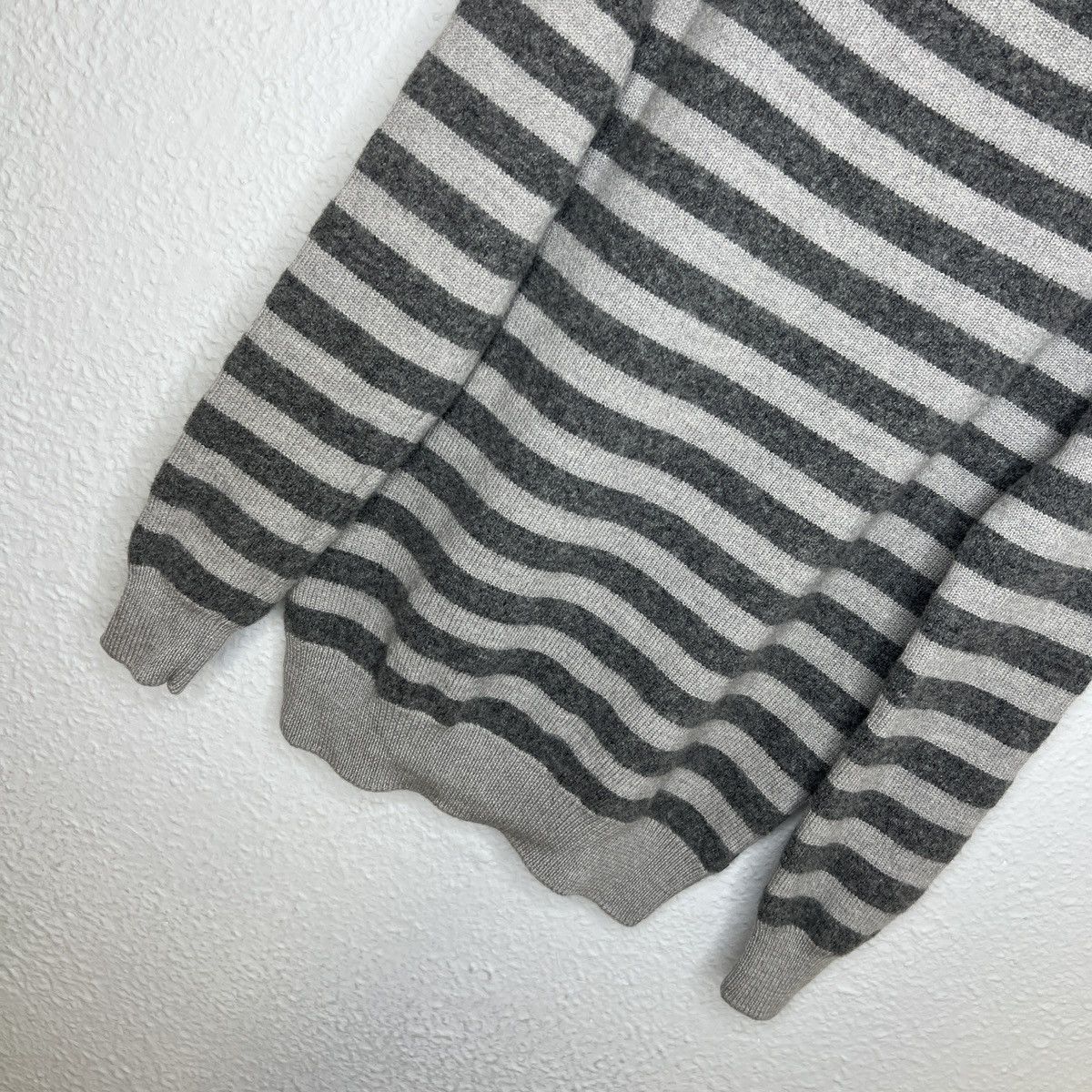 Prada Prada Wool Knitwear Sweater Grey Striped Jumper Retro Y2K Size M / US 6-8 / IT 42-44 - 9 Thumbnail