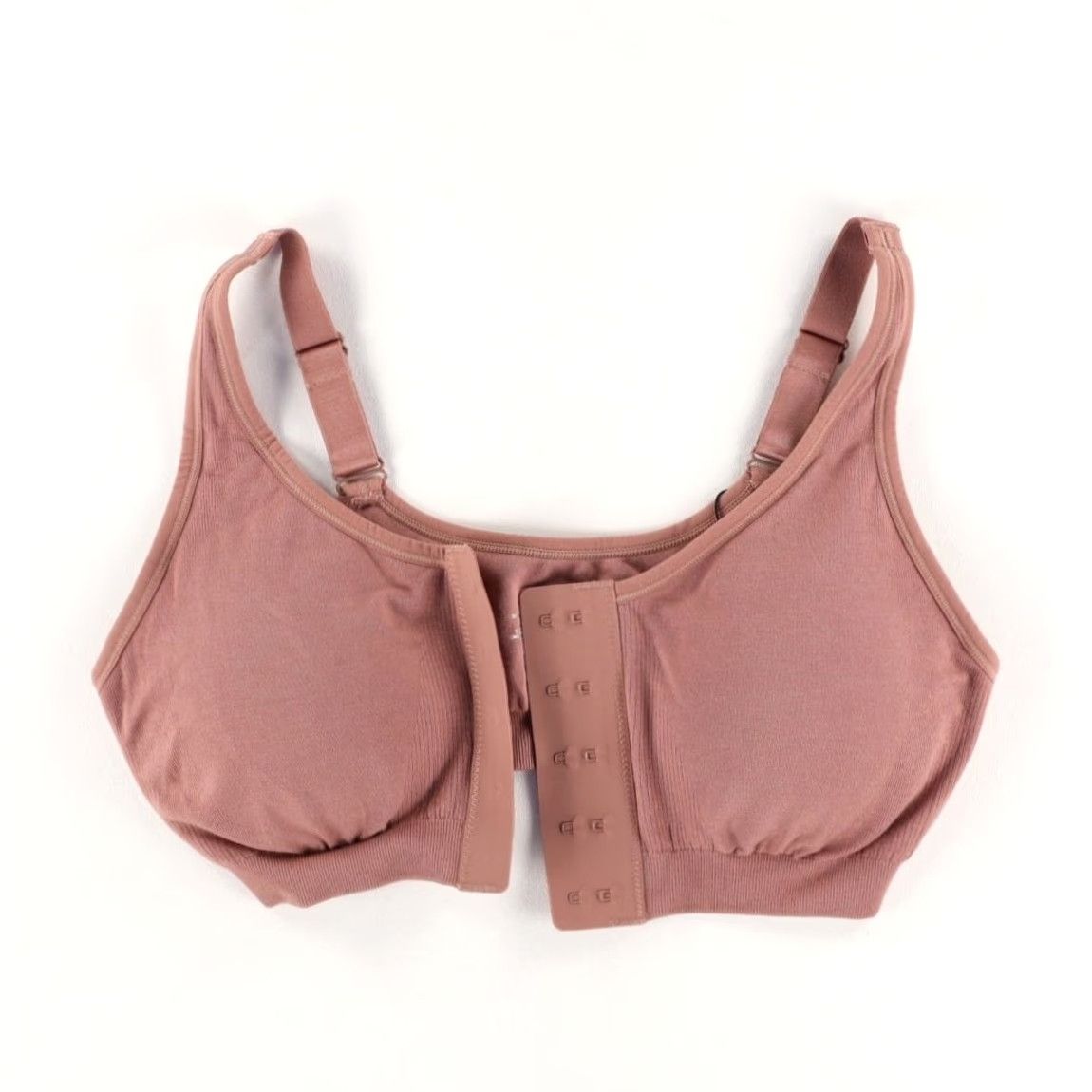 Vintage Knix Ultra Soft Front Close Bra Pink Women's L Bra Shirt? Size ONE SIZE - 3 Thumbnail