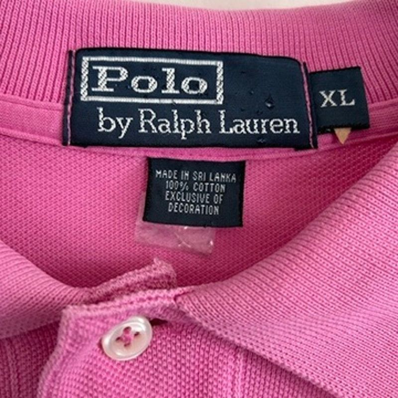 Polo Ralph Lauren Vintage Polo Ralph Lauren Pink Pique Polo Shirt XL 90s Size US XL / EU 56 / 4 - 4 Thumbnail