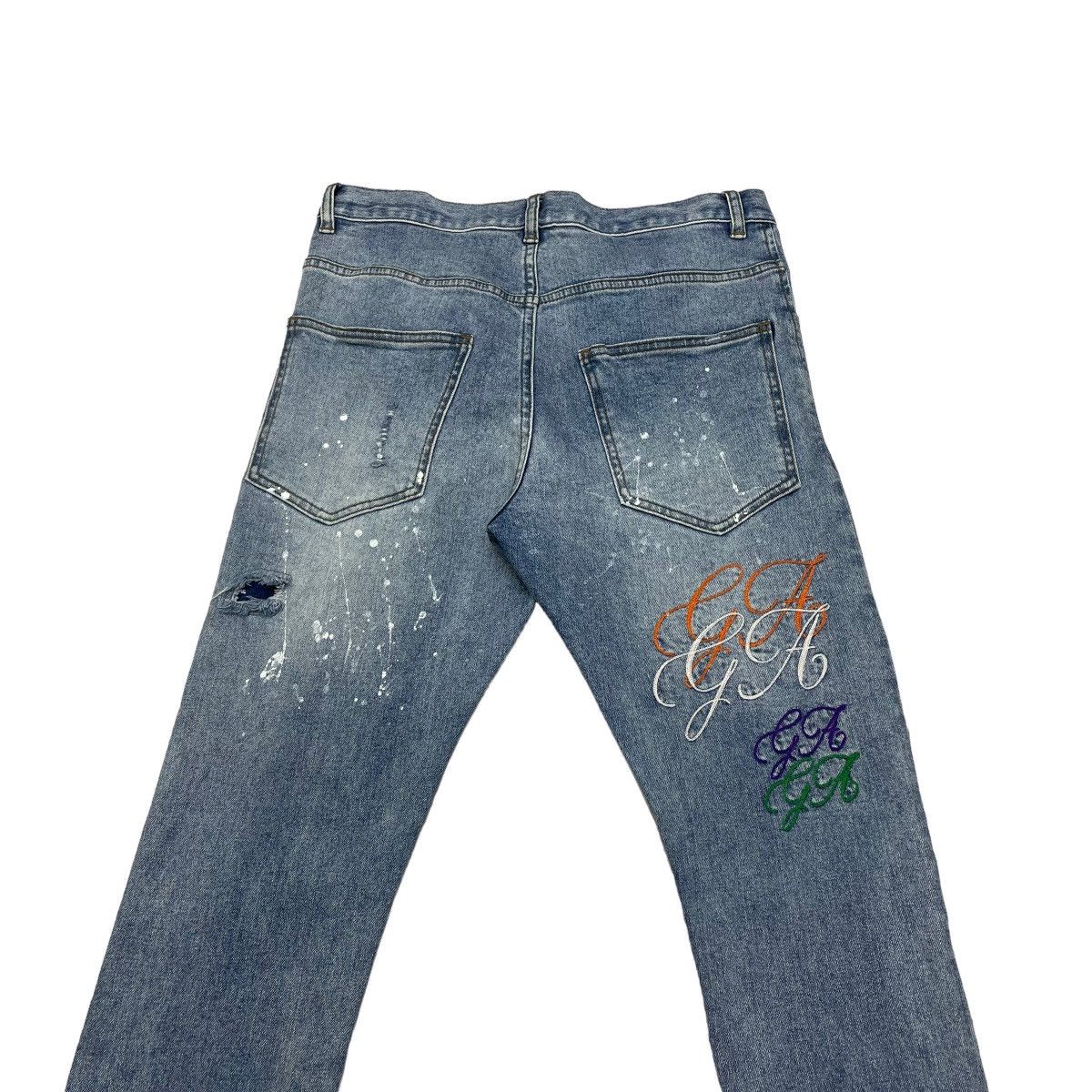 14th Addiction 📣Japanese Brand Jack Rose Distressed Denim Slim Fit Size US 32 / EU 48 - 8 Thumbnail