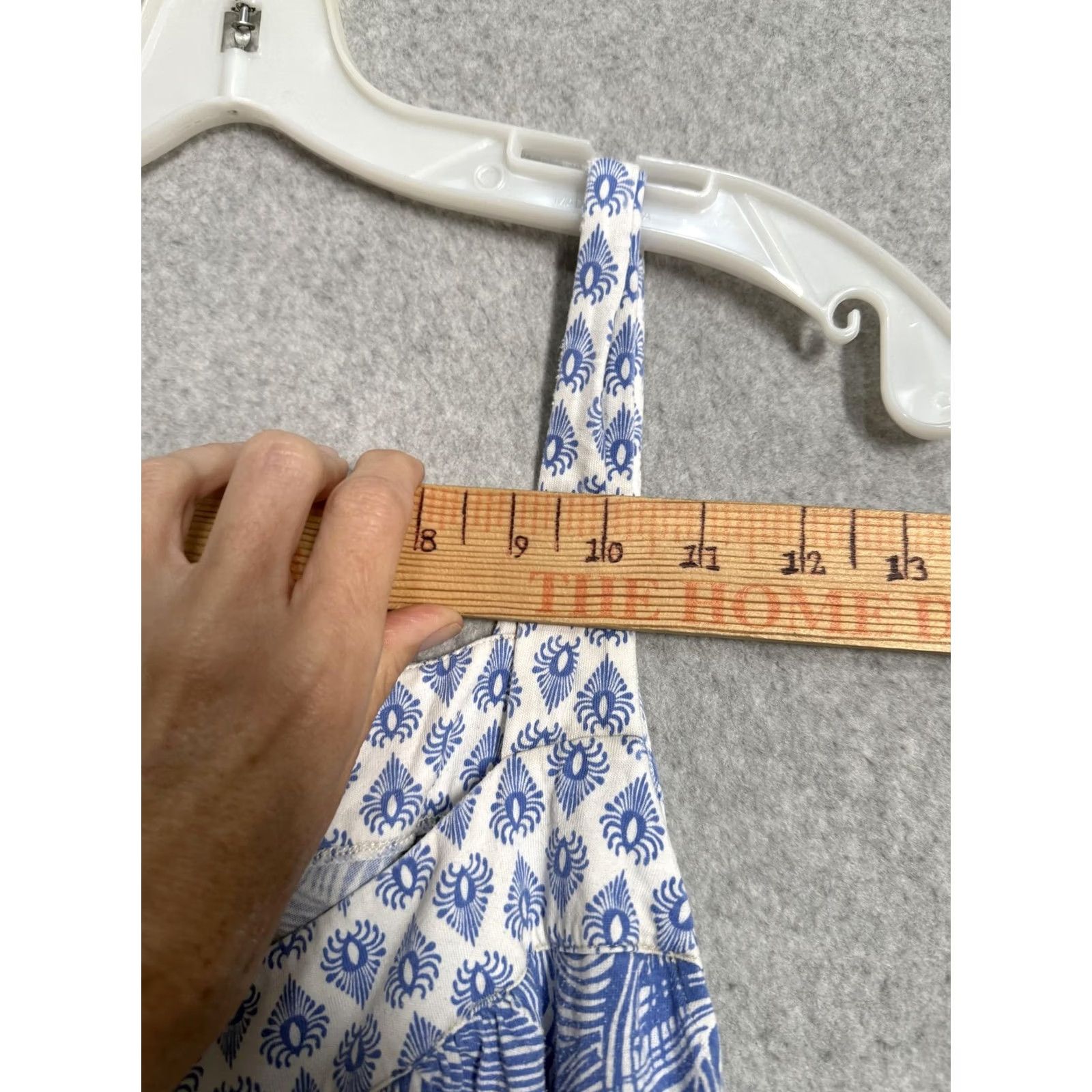 Talbots Talbots Dress Womens 1X Blue Floral Print Sleeveless Sundress Knee Length Casual Size XL / US 12-14 / IT 48-50 - 6 Thumbnail