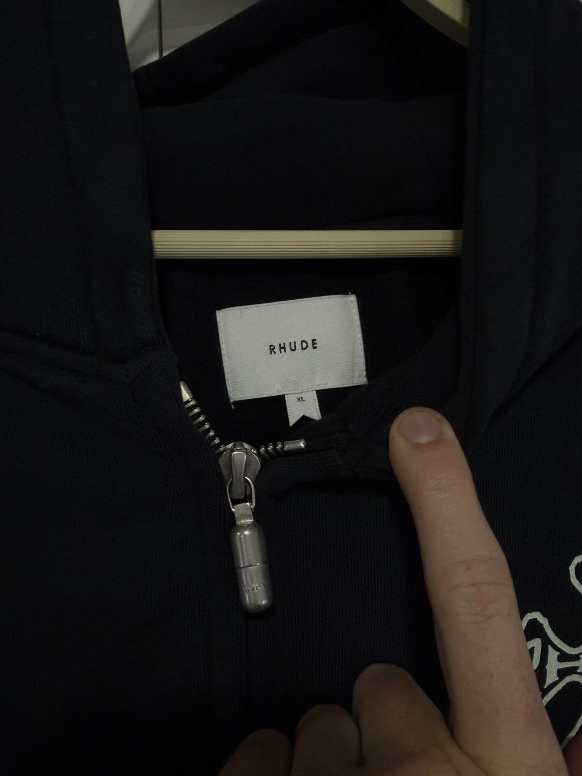 Rhude RHUDE CROSS ZIPPER HOODIE Size US XL / EU 56 / 4 - 5 Thumbnail