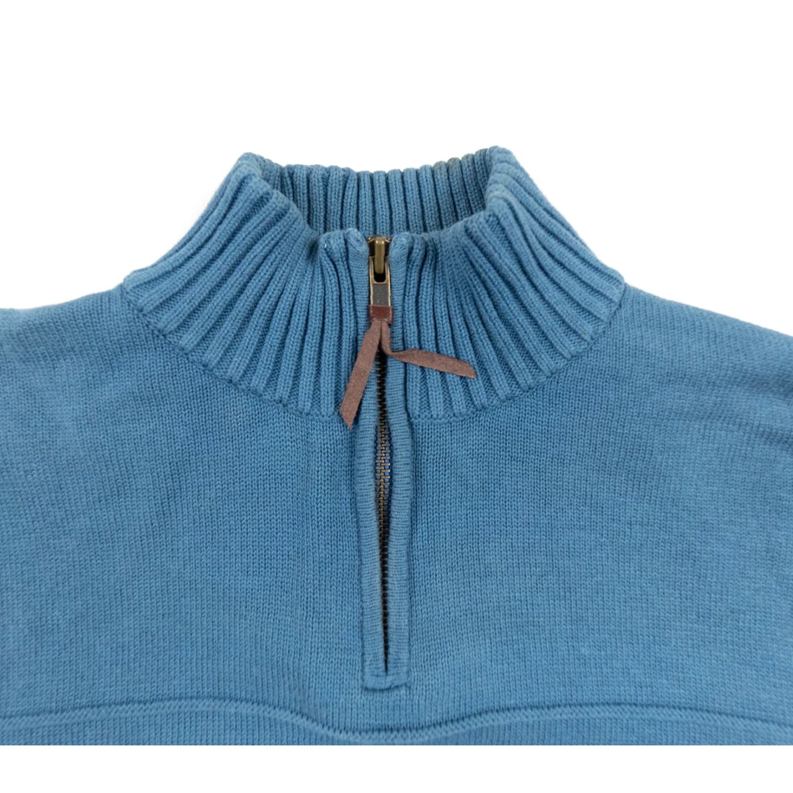 Pendleton Pendleton Mens Sweater 1/4 Zip Pullover Knit Cotton Blue Small Mock Neck Long Sleeve Regular Fit Vintage? No Size US S / EU 44-46 / 1 - 2 Thumbnail
