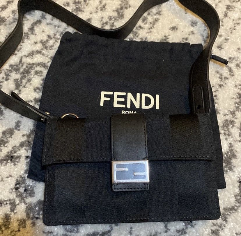Fendi Baguette Flat Pouch Shoulder Bag