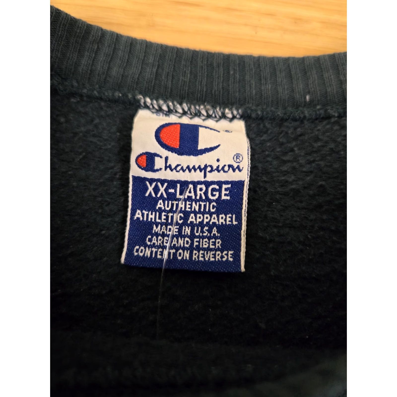 Champion VINTAGE Champion Sweatshirt Mens 2XL Green Crewneck Small Logo Made in USA 90s Size US XXL / EU 58 / 5 - 5 Thumbnail