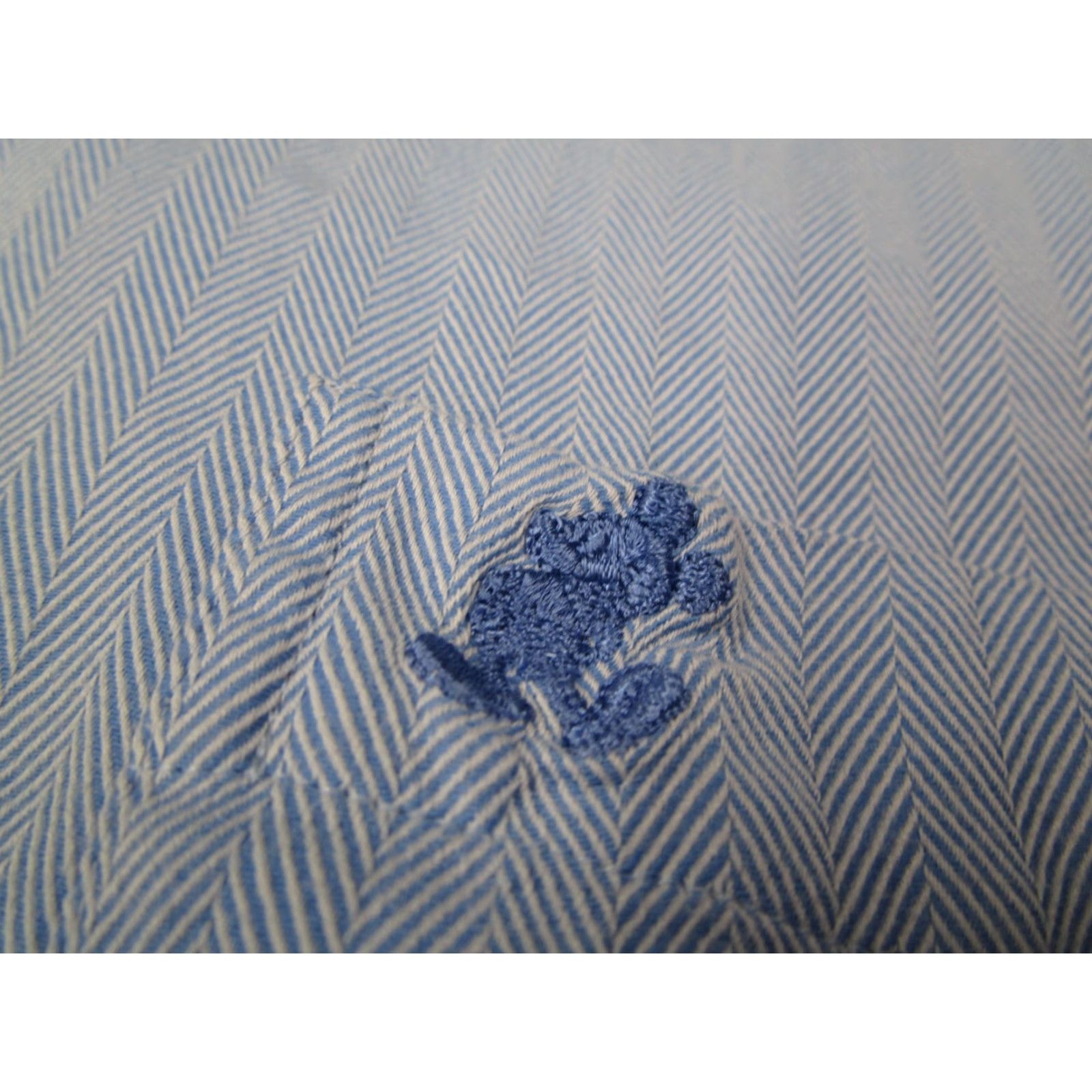 Disney Disneyland Resort Dress Shirt Mens XL Blue Button Up Mickey Mouse Size 46R - 4 Thumbnail