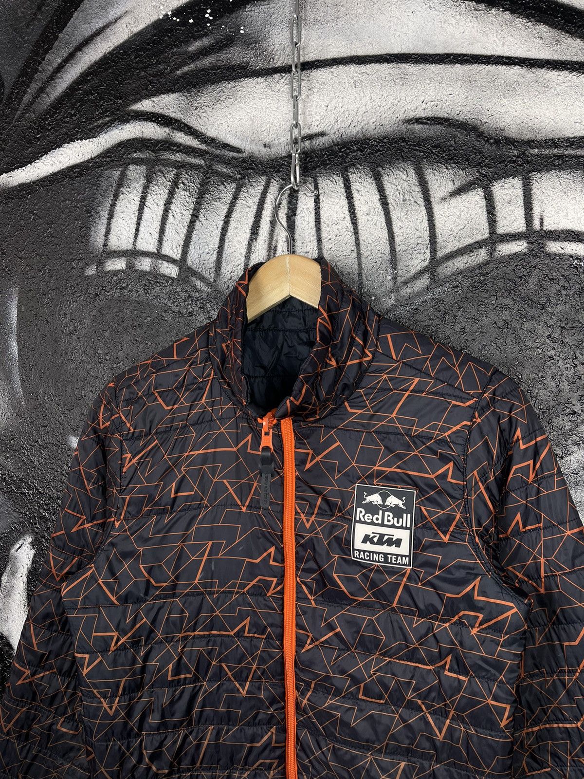 Red Bull × Vintage Red Bull KTM Racing Team Reversible Puffer Jacket Size M Size M / US 6-8 / IT 42-44 - 5 Thumbnail