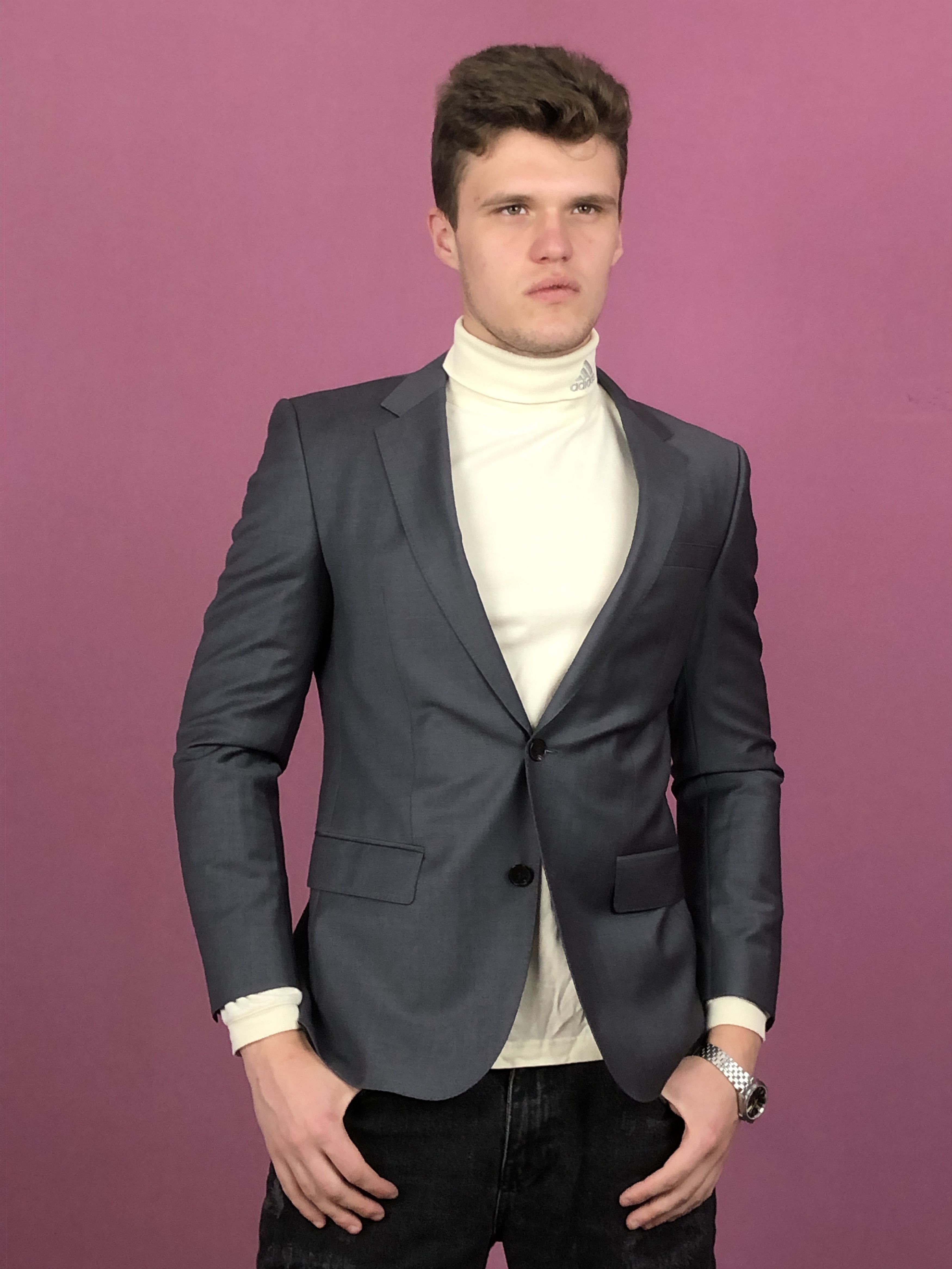 Designer × Hugo × Hugo Boss Hugo Boss Vintage Men's Suit Blazer - Size 36R / S Size 36R - 1 Thumbnail