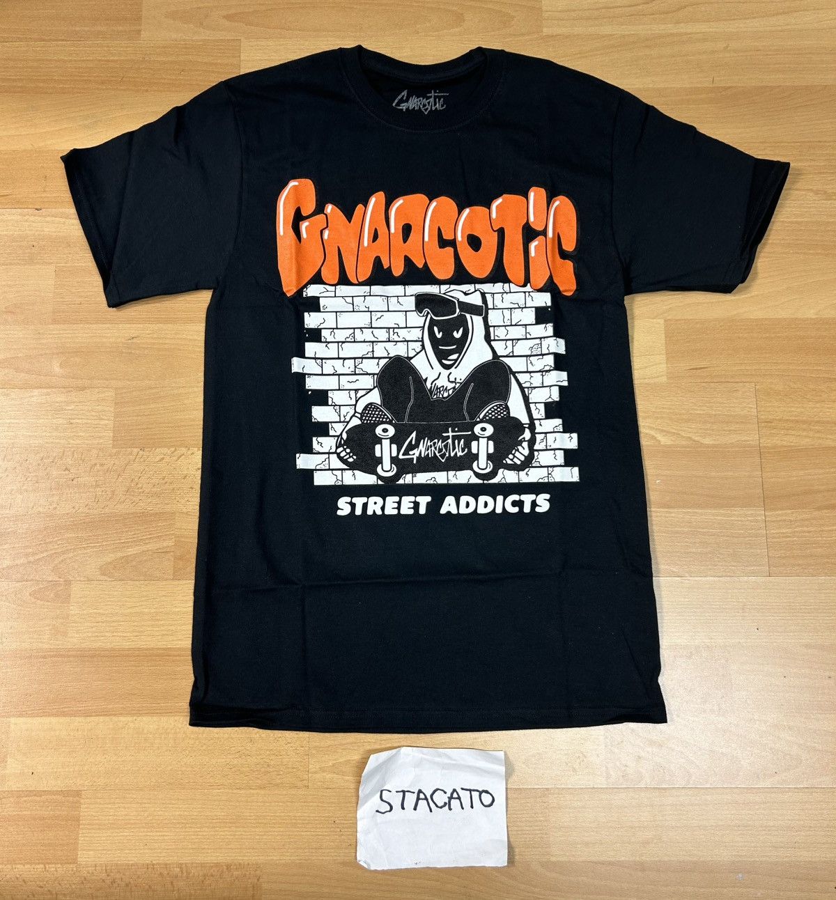 Gnarcotic × Rap Tees Gnarcotic Lil Gnar Street Addict Tee Black Size US S / EU 44-46 / 1 - 1 Thumbnail