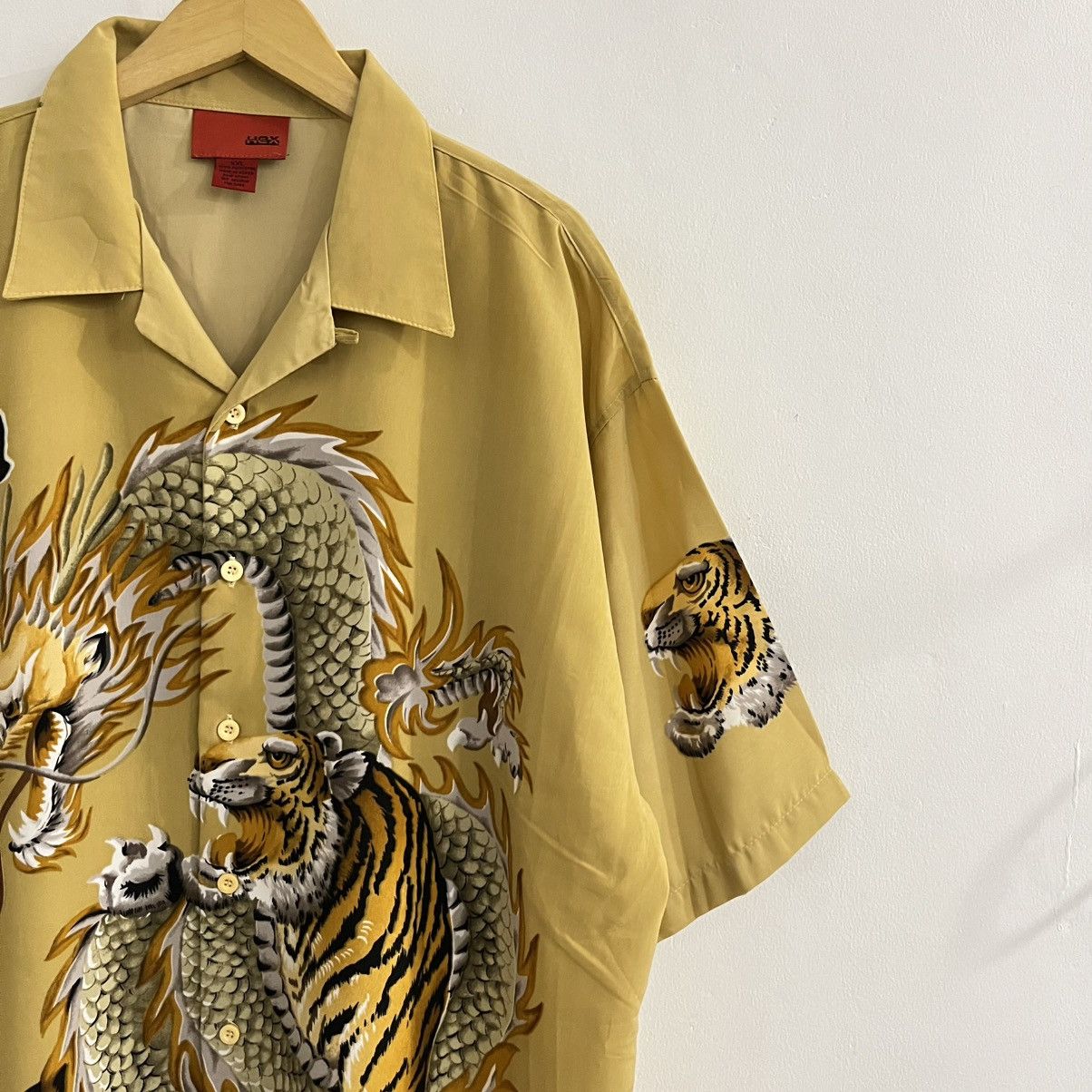 Japanese Brand Hex Dragon Y2K Style Button Up Shirt - JUN25 Size US XXL / EU 58 / 5 - 5 Thumbnail