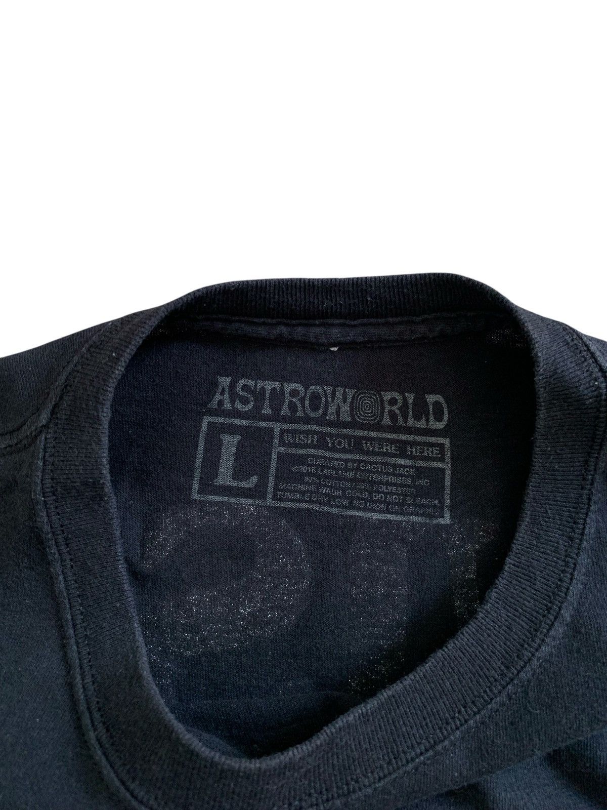 Rap Tees Travis Scott Astroworld Tour Wish You Where Here Tshirt Size US L / EU 52-54 / 3 - 4 Thumbnail