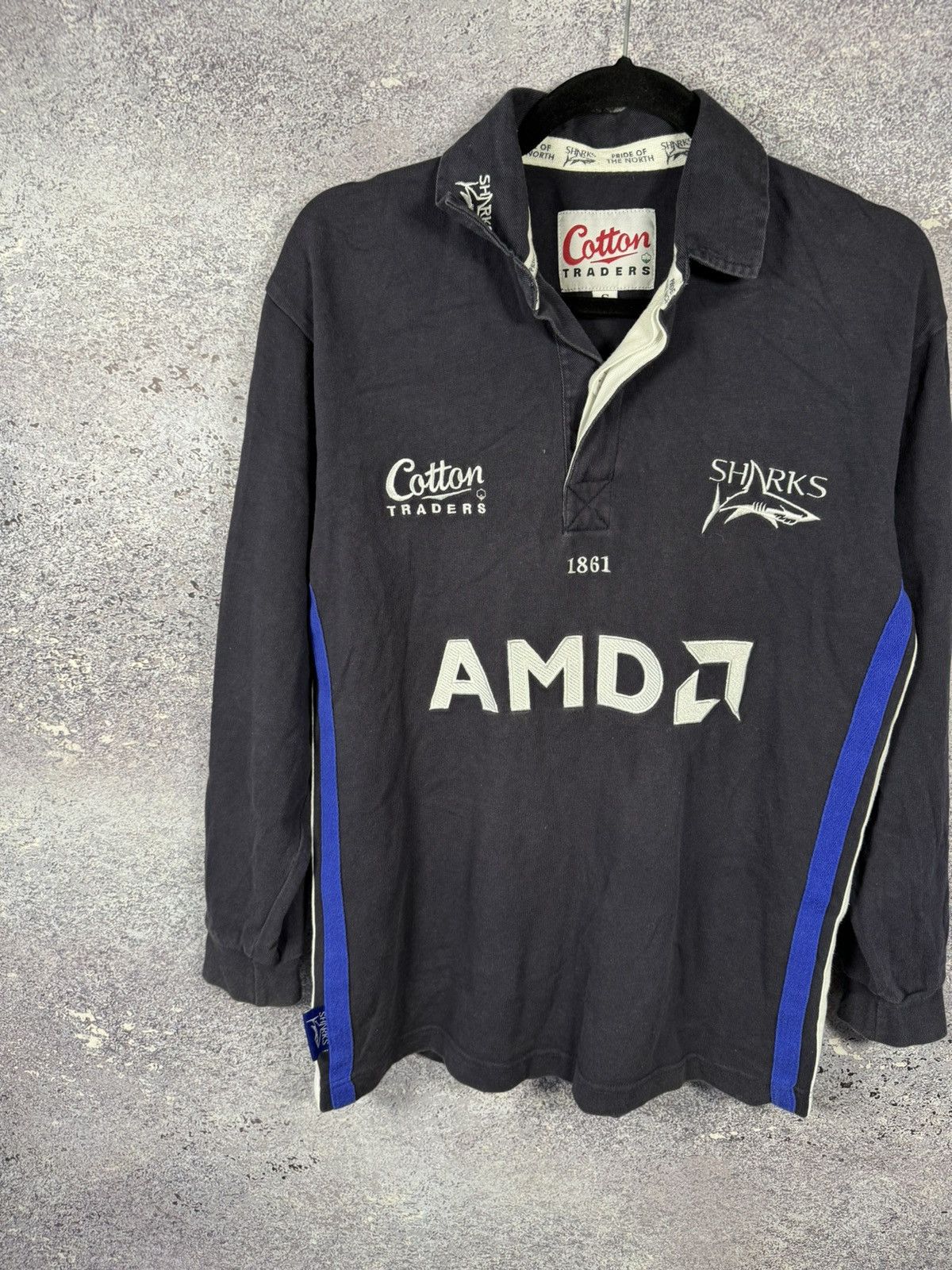 Cotton Traders × Vintage Vintage Sale Sharks Rugby Jersey Large Cotton Traders 2004 Size US S / EU 44-46 / 1 - 4 Thumbnail
