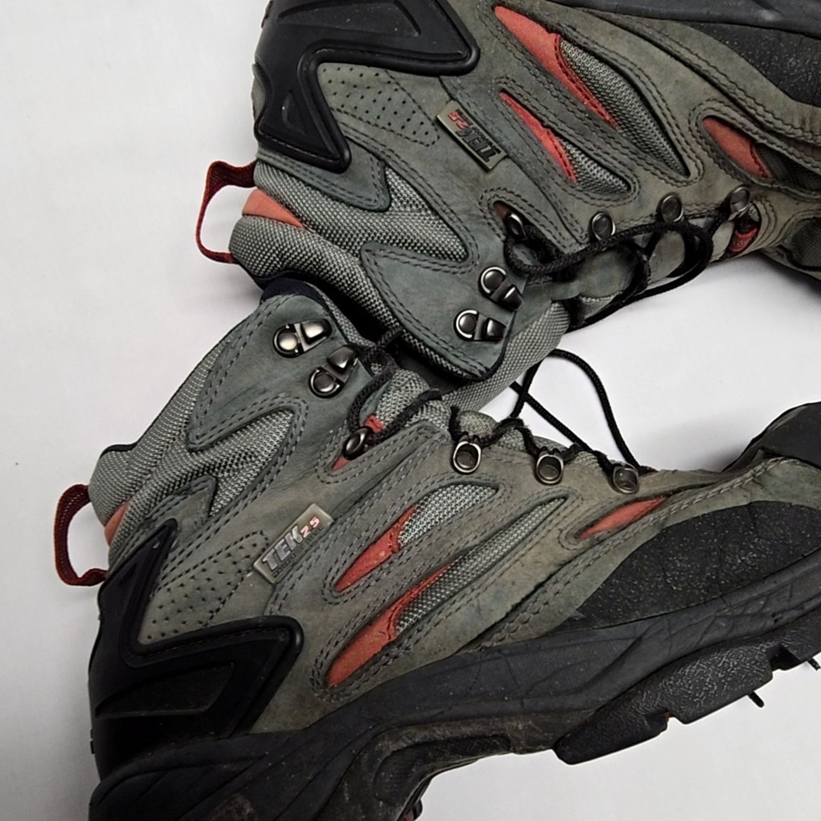 L.L. Bean L.L. Bean Hiking Boots Mens 9.5 Medium Gray Red Trail Shoes Size US 9 / EU 42 - 5 Thumbnail