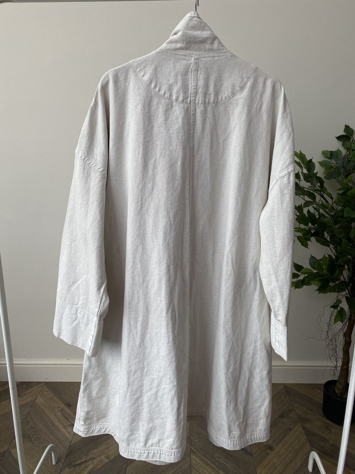 OSKA Vintage OSKA Linen Blend Zip Oversized Heavyweight Coat Size L / US 10 / IT 46 - 12 Thumbnail