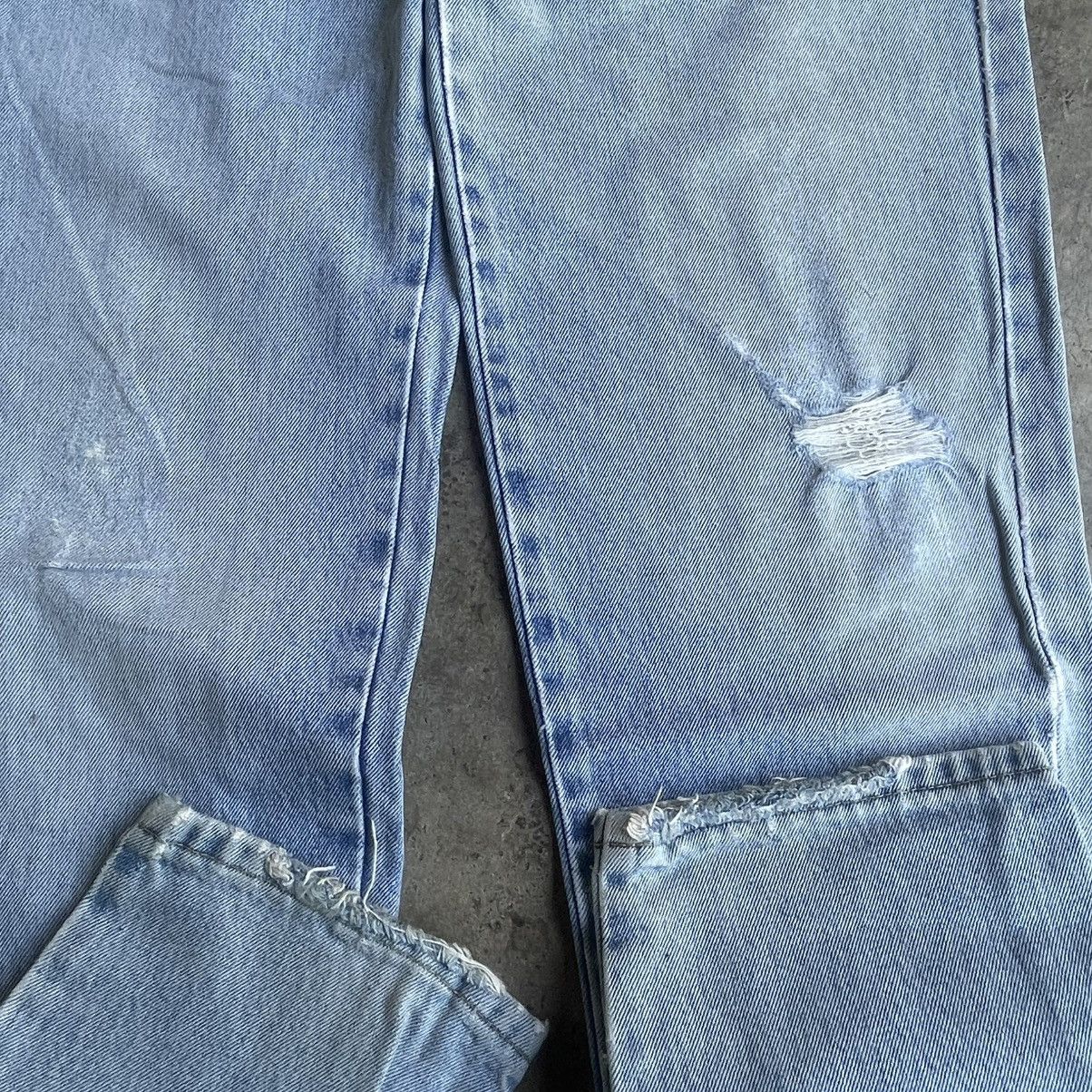 Japanese Brand 🔥Vintage 80s EL JOHN Stoned Washed Ripped Distress Jeans Size US 32 / EU 48 - 7 Thumbnail