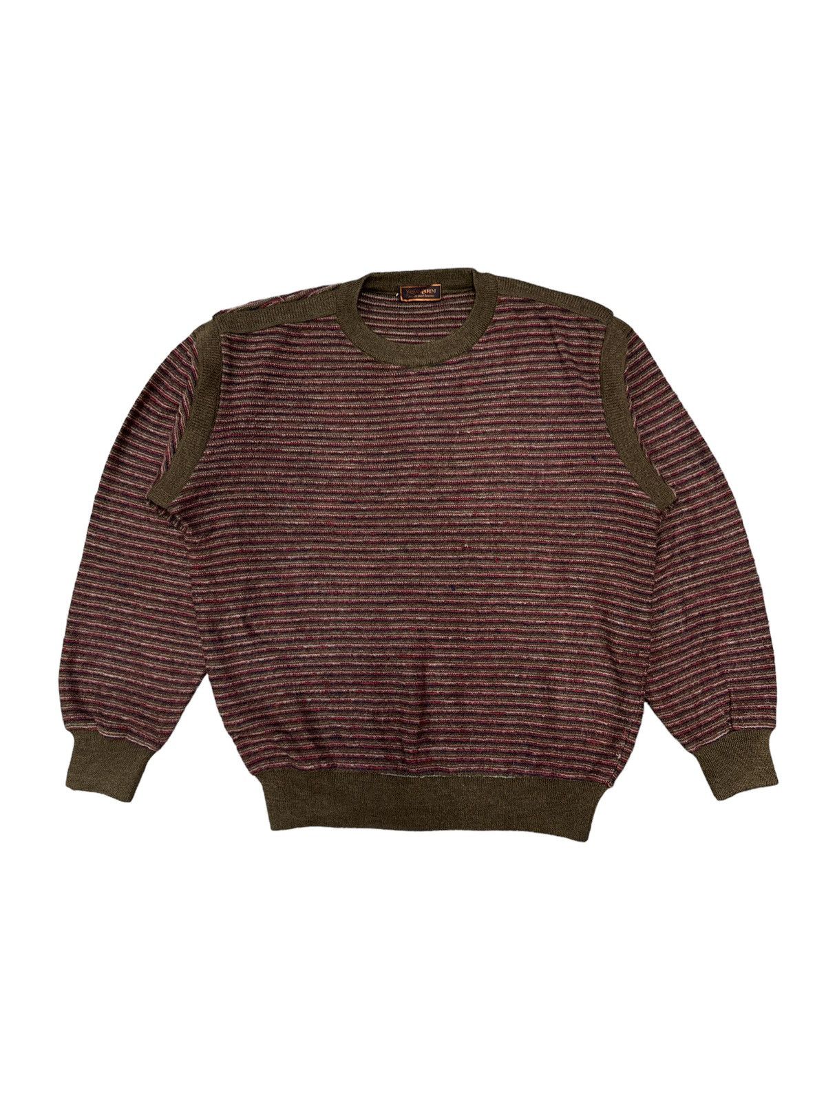 Vintage × Yves Saint Laurent VINTAGE YSL MIX WOOL KNITWEAR SWEATER Size US L / EU 52-54 / 3 - 1 Thumbnail