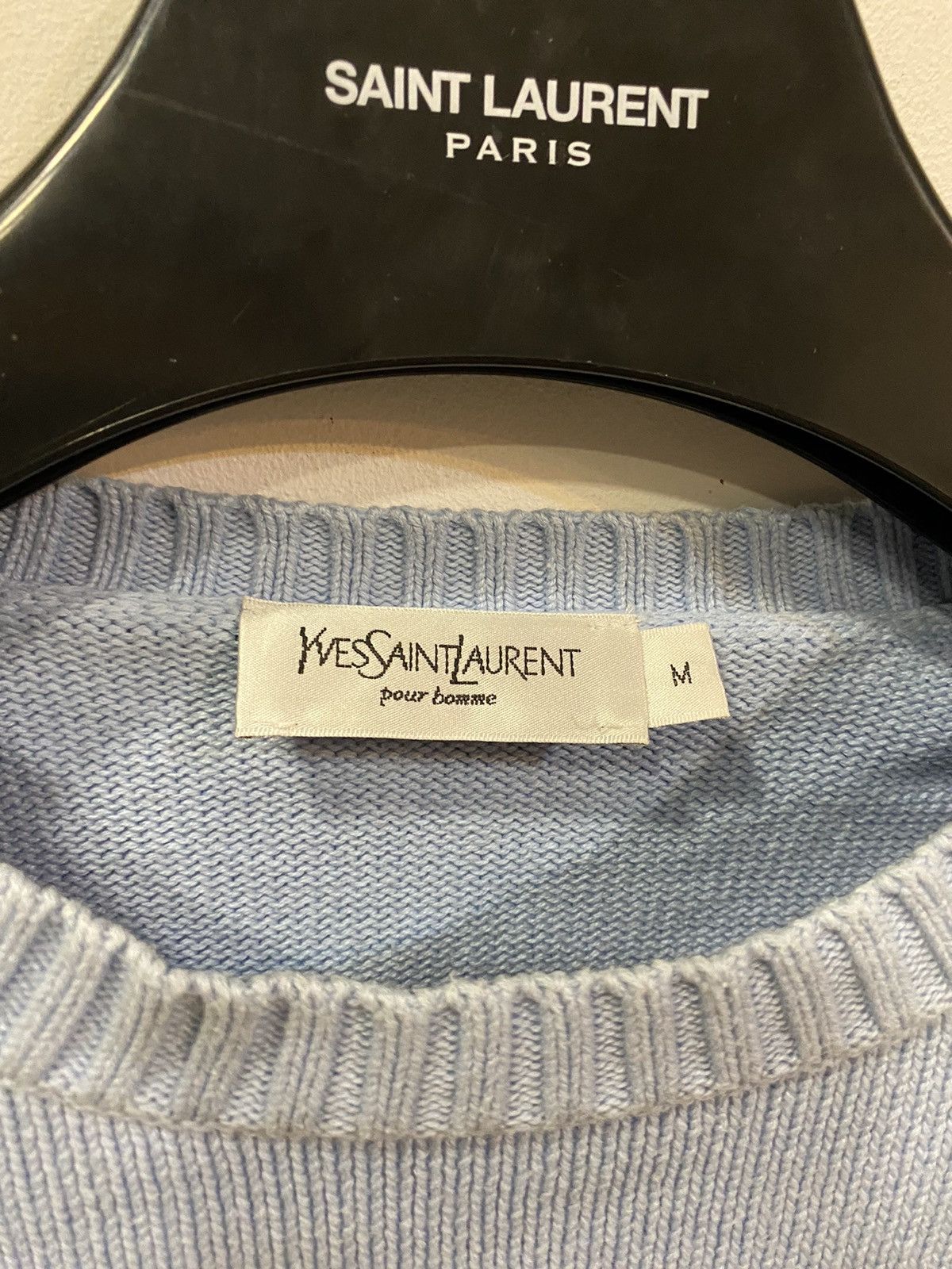 Yves Saint Laurent Blue YSL Sweater Knit Size US M / EU 48-50 / 2 - 4 Thumbnail