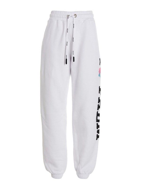Palm Angels o1mle0425 I Love Pa Sweatpant in White Size 26" / US 2 / IT 38 - 1 Thumbnail