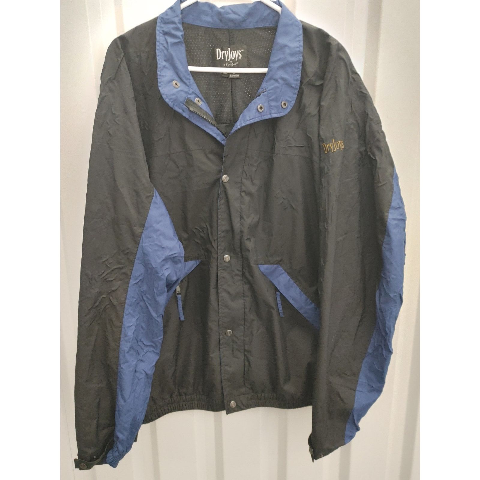 Footjoy DryJoys by Footjoy Men's Wind Jacket Golf Black Blue XL Size US XL / EU 56 / 4 - 1 Thumbnail