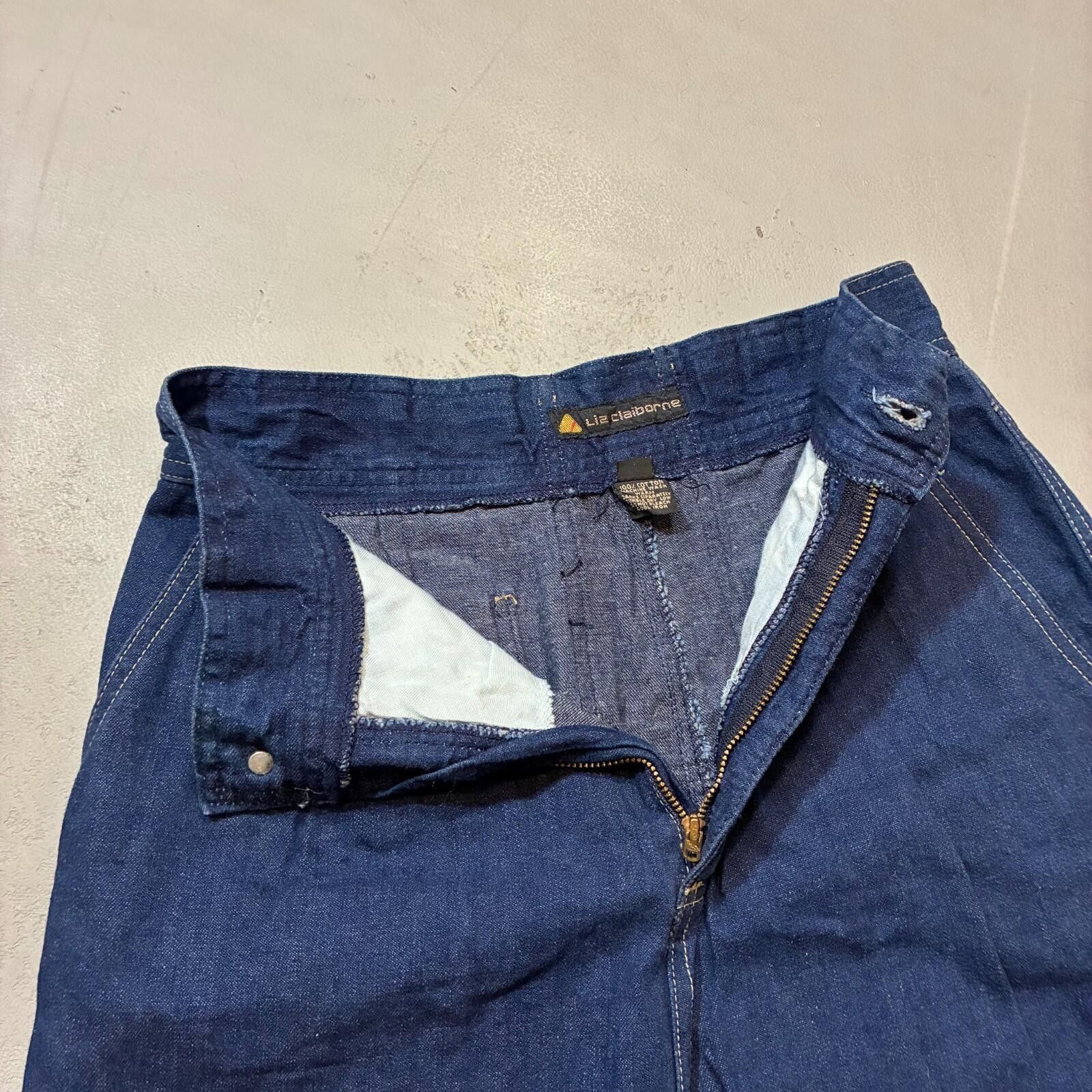 Other vintage liz claiborne dark wash denim a-line Size 30" / US 8 / IT 44 - 3 Thumbnail