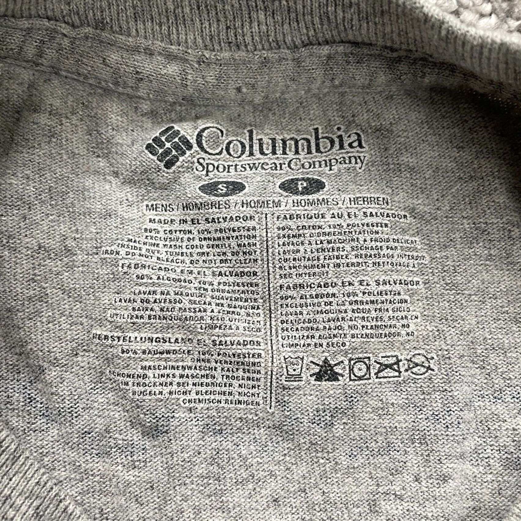 Vintage Columbia PFG Graphic Shirt Mens Small Gray Cotton Crew Neck Short Sleeve Fish Size US S / EU 44-46 / 1 - 6 Thumbnail