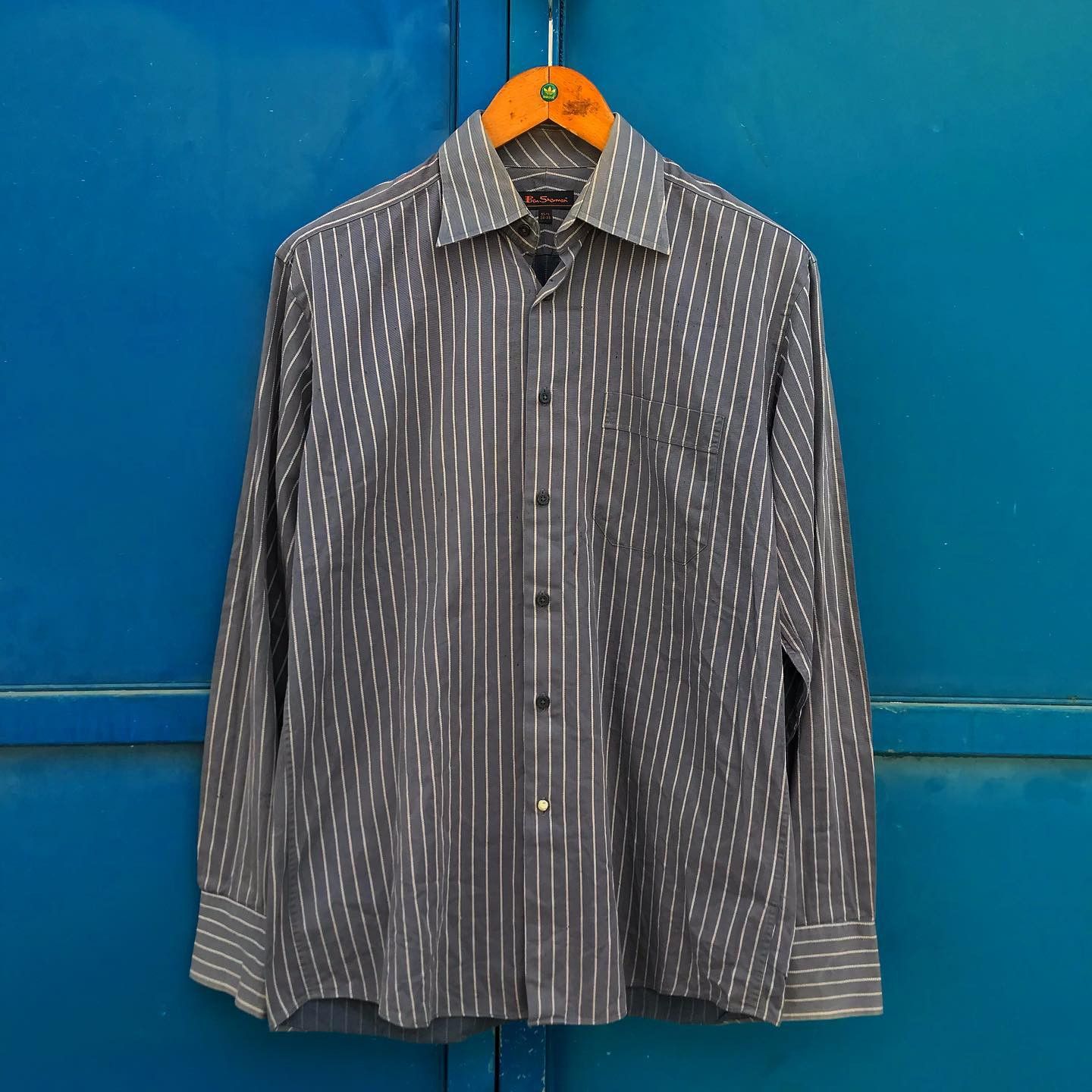 Ben Sherman Vintage Ben Sherman Grey Pin Stripes Made In spain Size US L / EU 52-54 / 3 - 1 Thumbnail