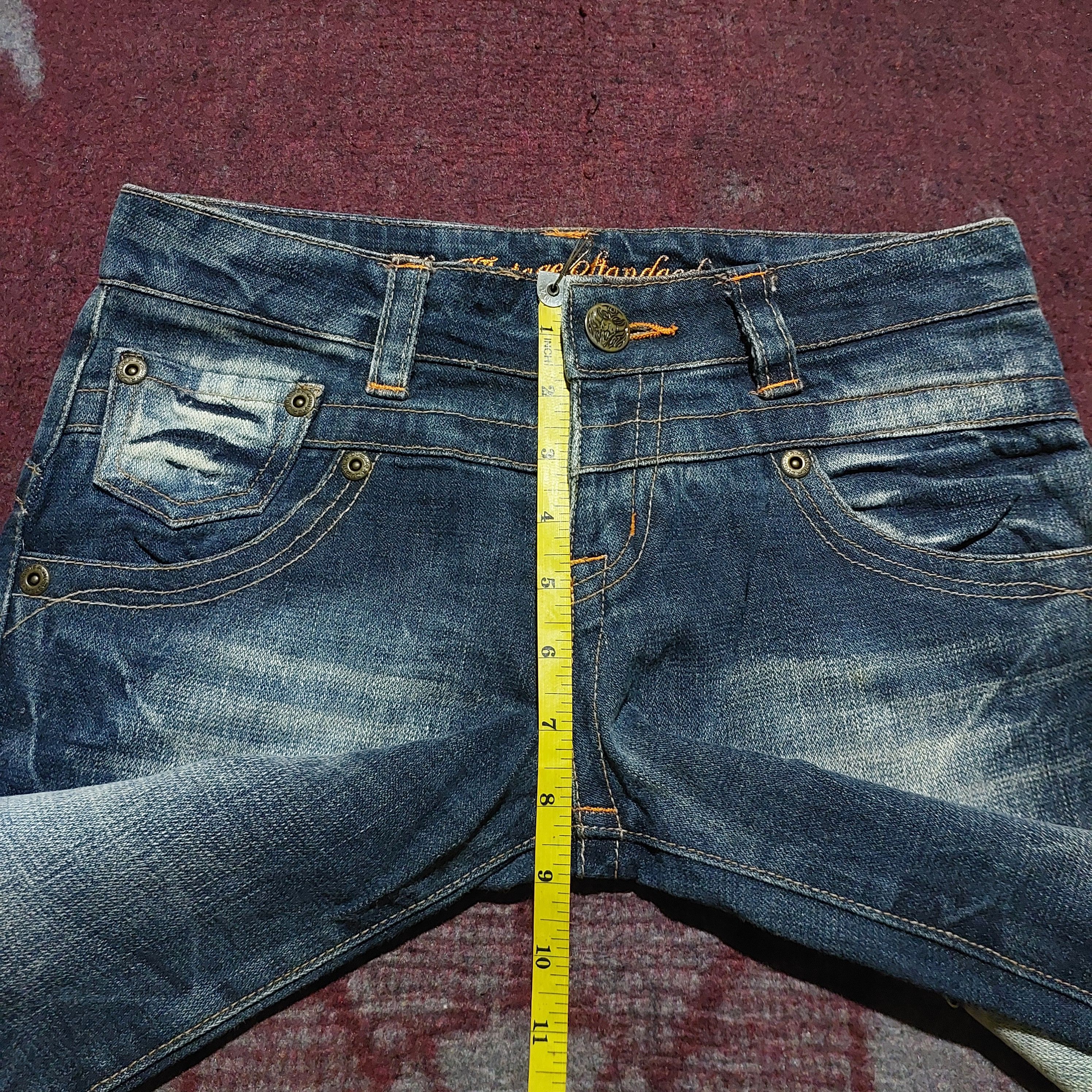 Tornado Mart The Comfortable Wear distressed blue flared jeans Size US 29 - 20 Thumbnail