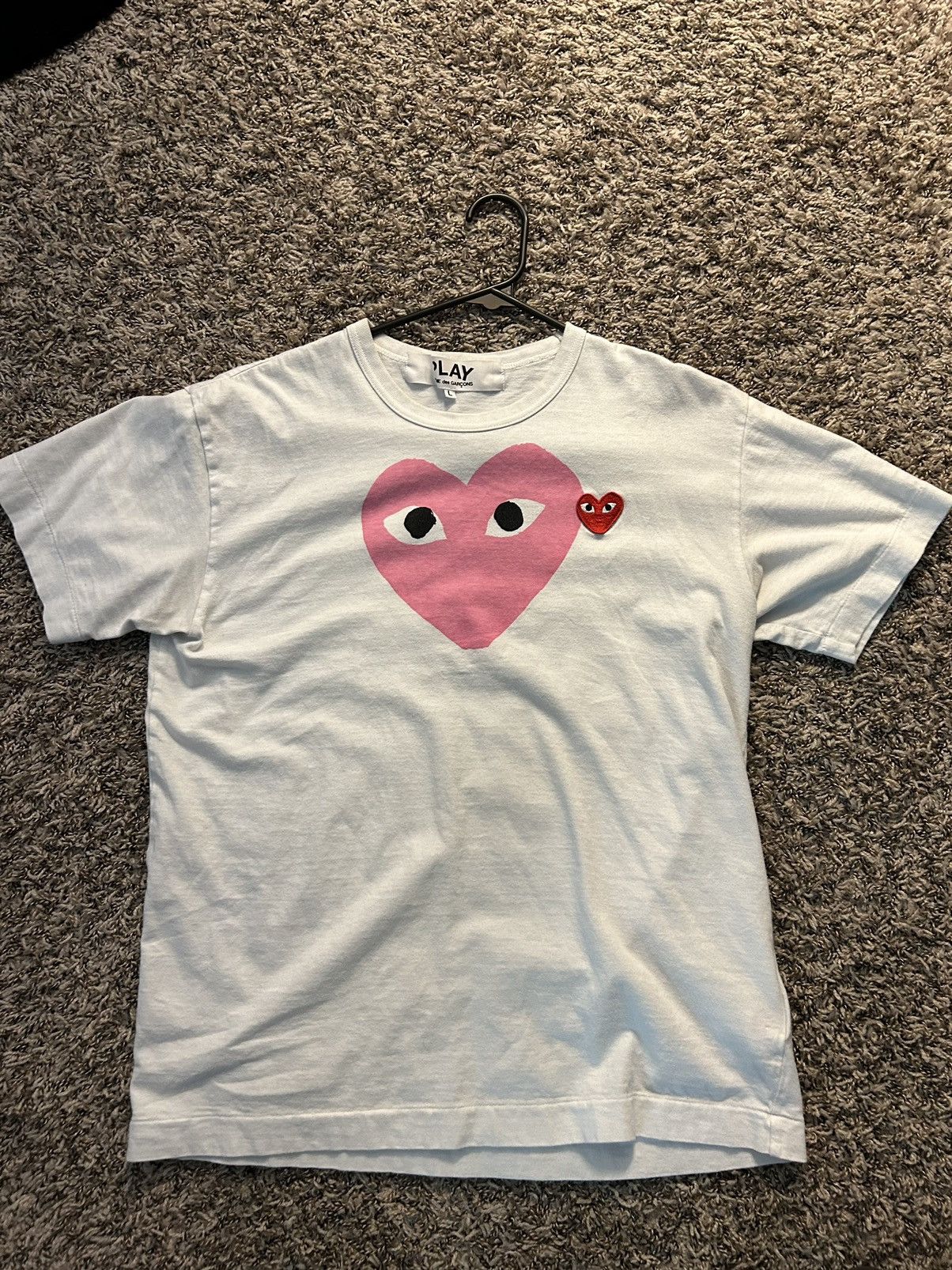 Comme des Garcons Comme Des Garçons Pink Heart Tee Size US L / EU 52-54 / 3 - 1 Thumbnail