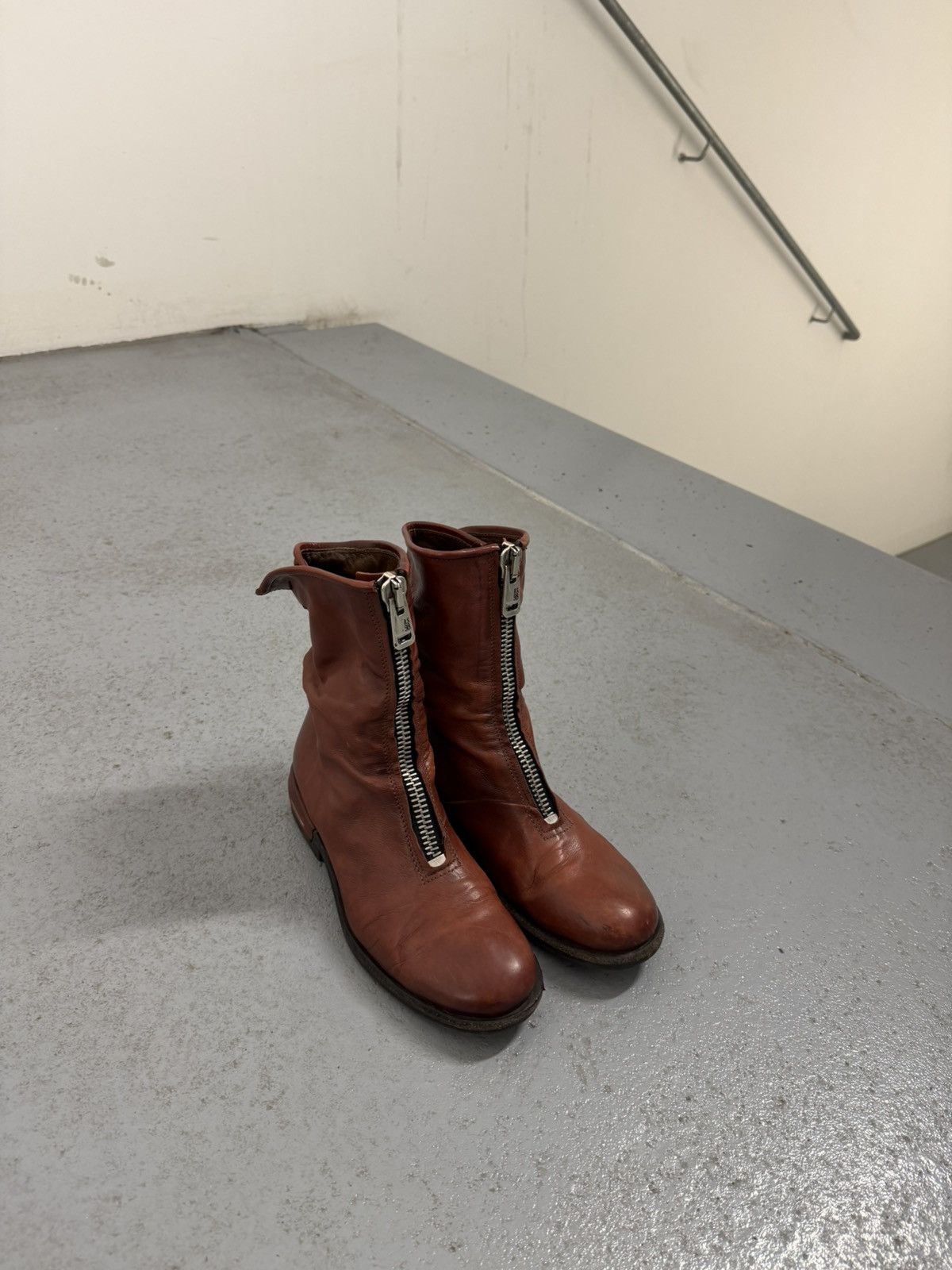 A.S.98 A.S.98 Leather Front Zip Boots Size US 8 / EU 41 - 1 Thumbnail