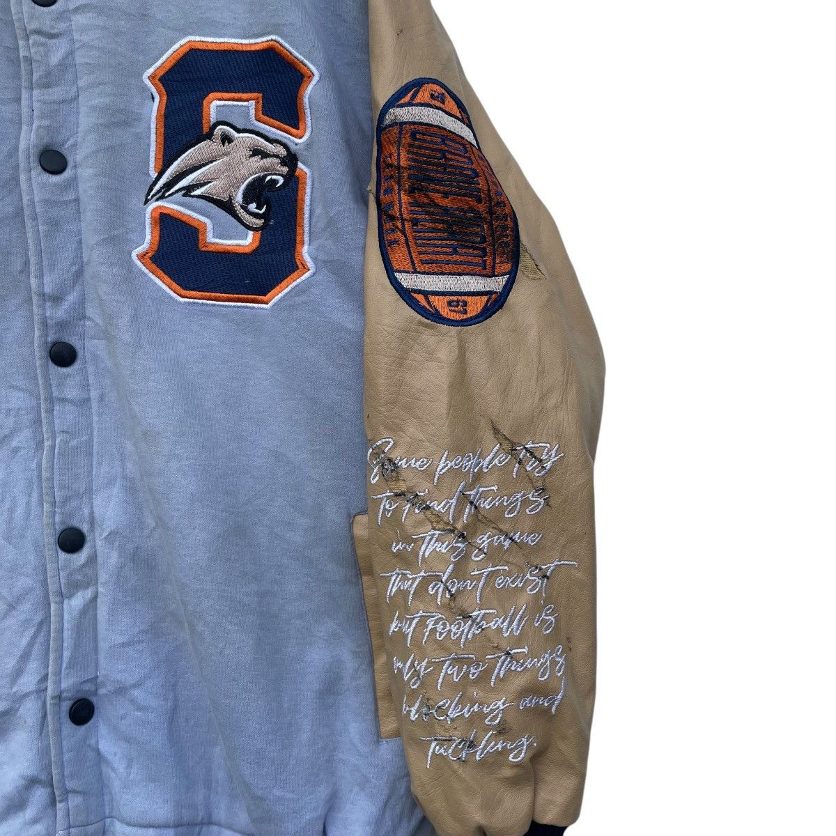 Canterbury of New Zealand × NHL Japanese Brand Swinger Varsity Brave Heart Rugby Jacket Size US S / EU 44-46 / 1 - 4 Thumbnail