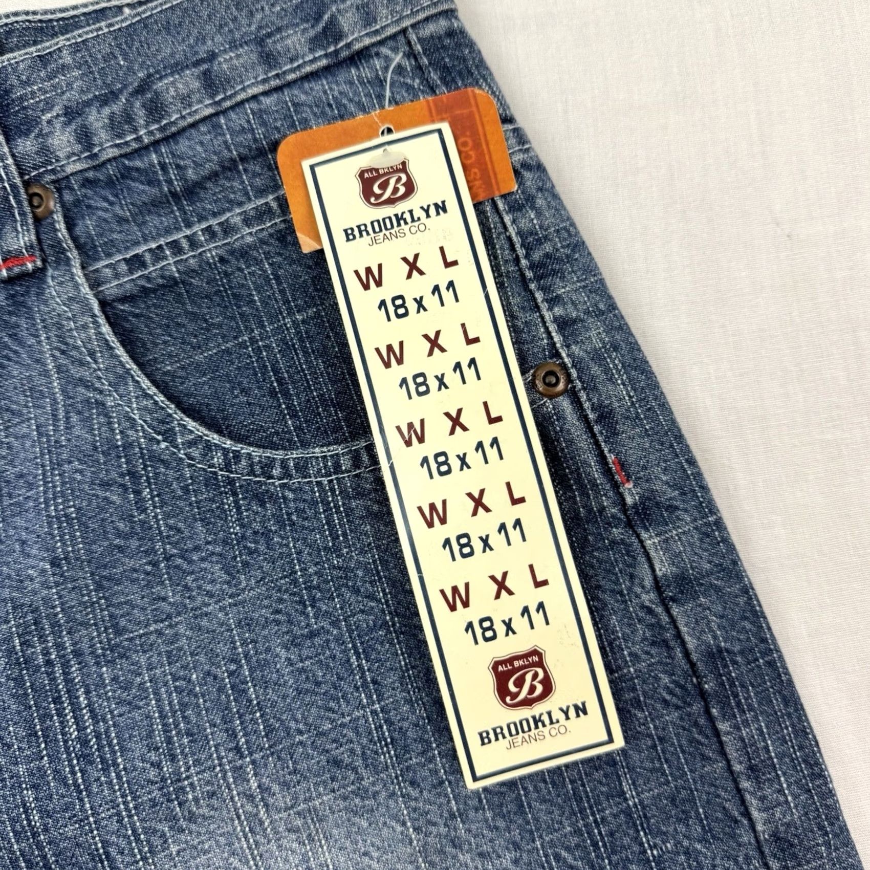 CO VINTAGE Brooklyn Jeans Co Shorts Women 28x11 Baggy Hipster Punk NWT Y2K Grunge Blue 100% Cotton Relaxed Inseam 11 Boys? Womens Size 28" / US 6 / IT 42 - 4 Thumbnail