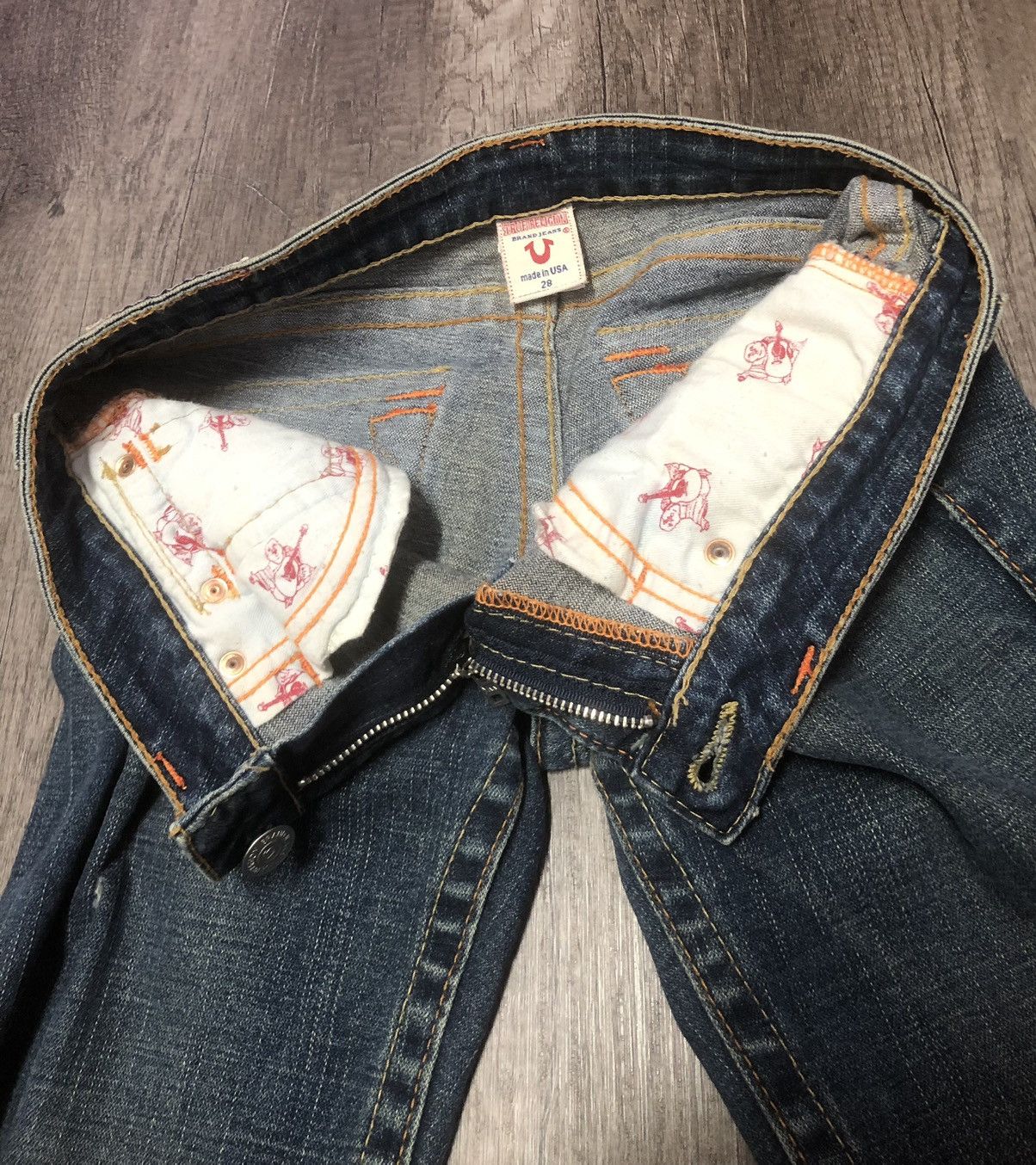 Japanese Brand TRUE RELIGION FLARED JEANS Size 30" / US 8 / IT 44 - 13 Thumbnail