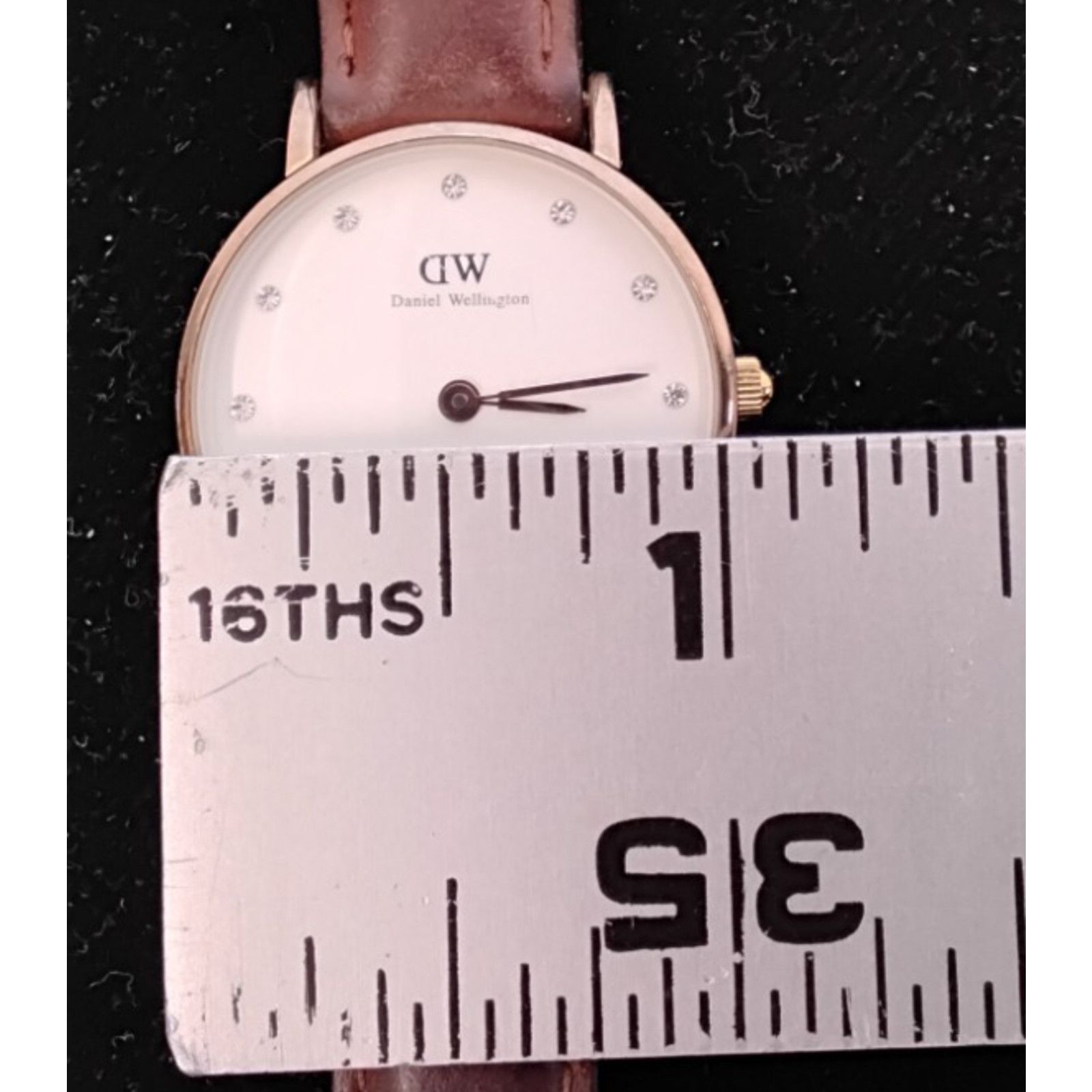 Daniel Wellington Daniel Wellington Ladies Watch Brown Leather Band Rhinestone Size ONE SIZE - 12 Thumbnail