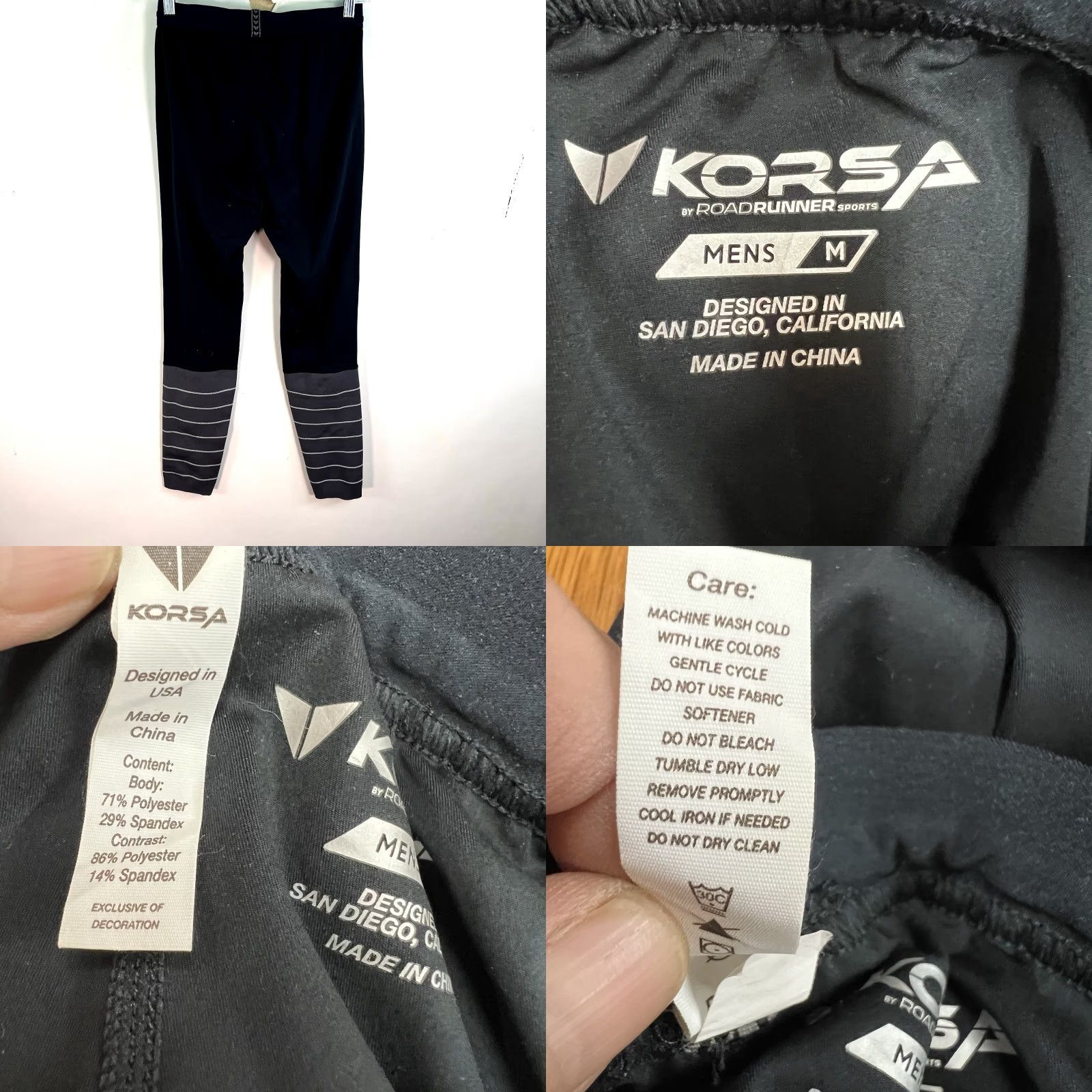 Vintage Roadrunner Korsa Transfer Jogger Athletic Pants Black Striped Men’s Size M Size US 31 - 8 Thumbnail