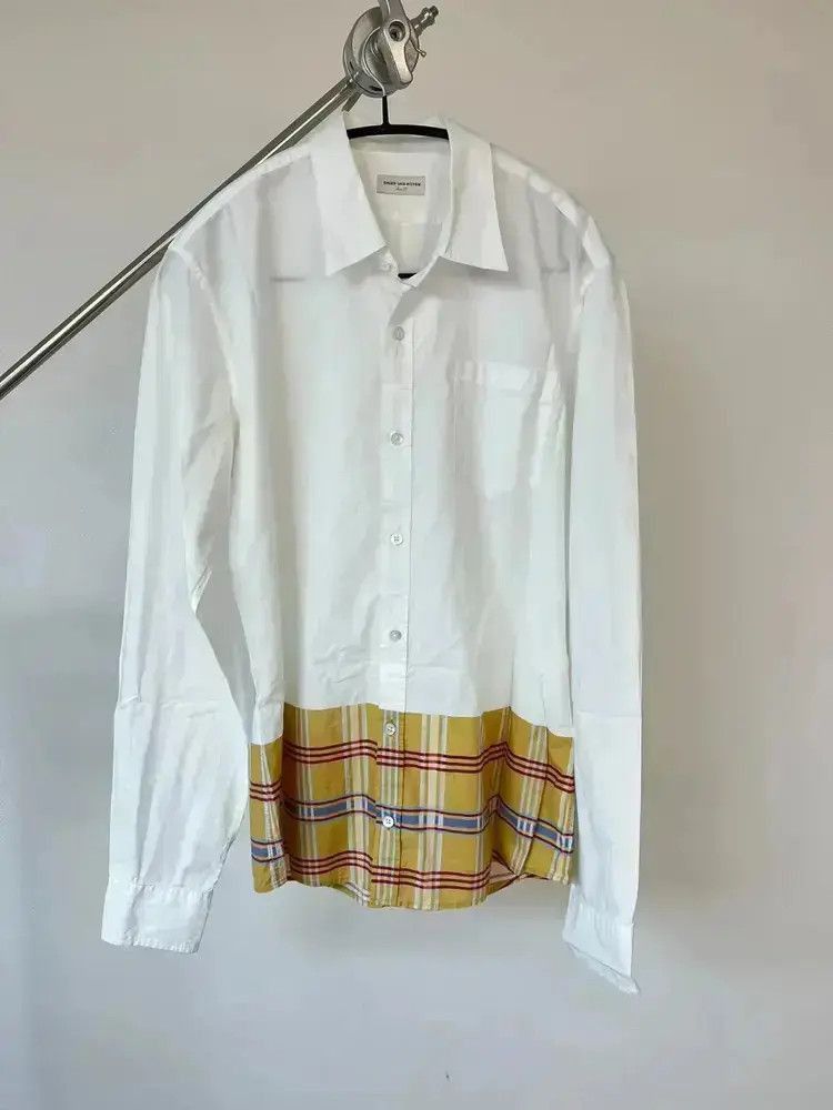 Dries Van Noten Dries Van Noten Plaid patch shirt Size US M / EU 48-50 / 2 - 2 Thumbnail