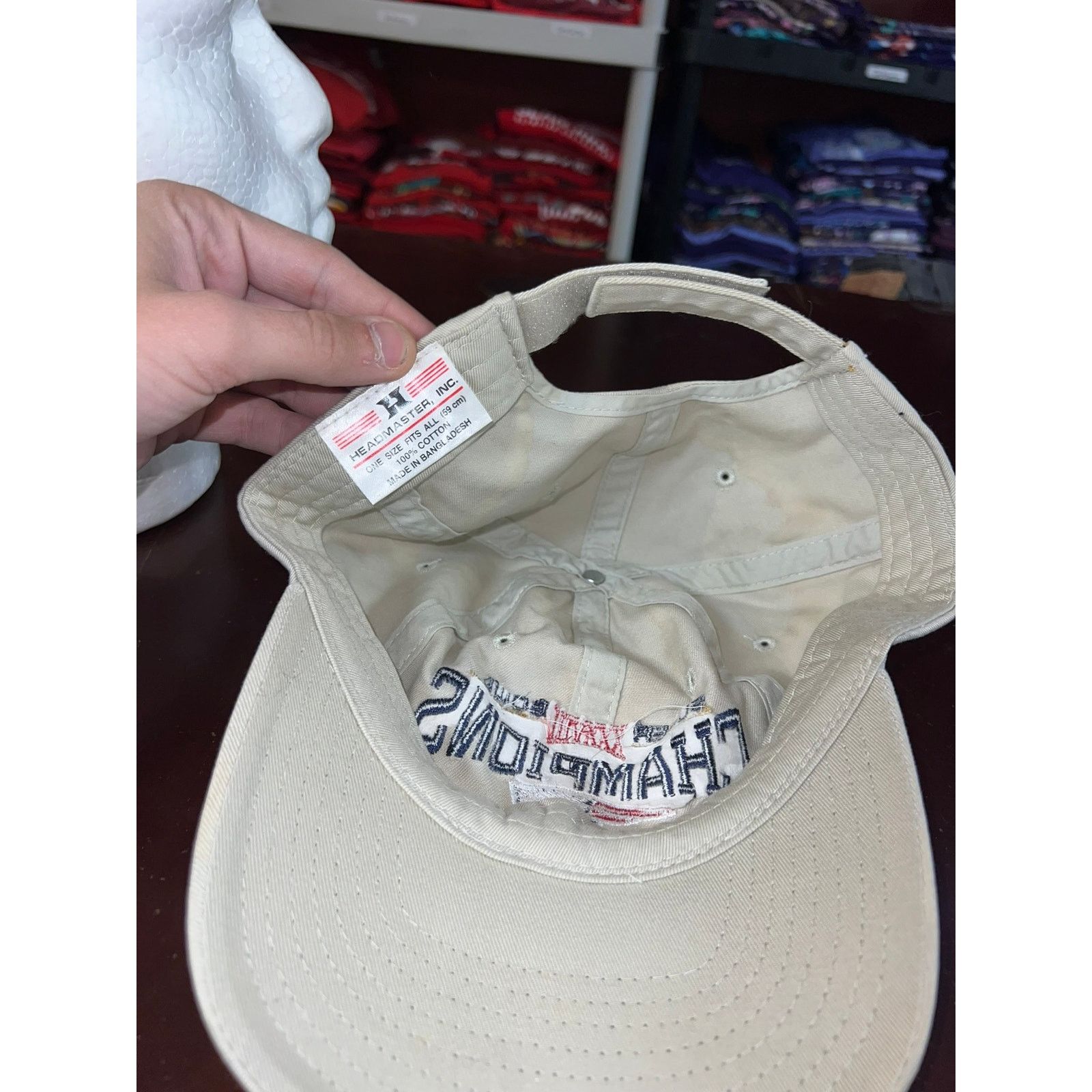 NFL New England Patriots Super Bowl Hat 38 Champions Cap NFL Size ONE SIZE - 7 Thumbnail