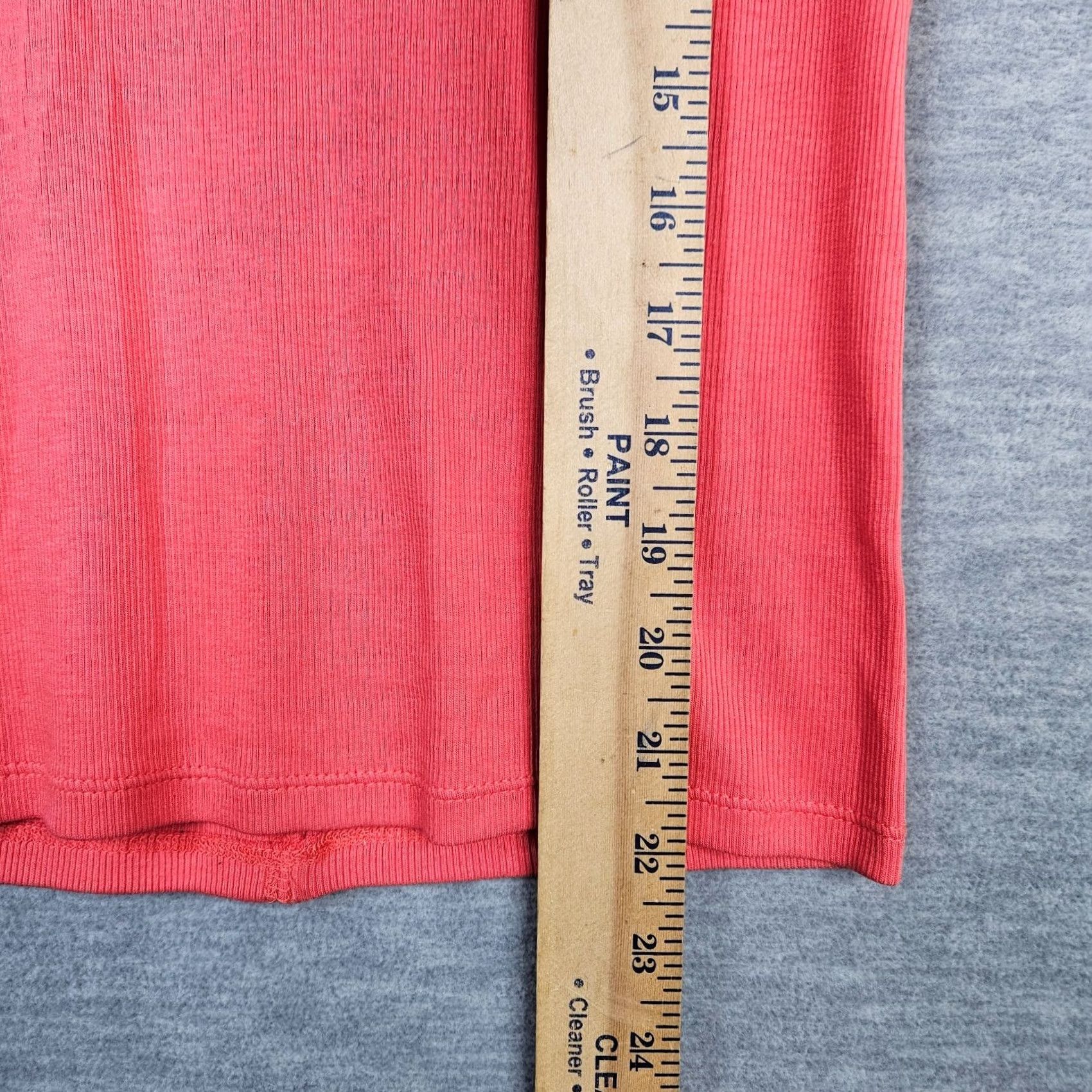 Everlane Everlane Women's Ribbed Crew Neck Short Sleeve Orange Tee XS NEW Size 26" / US 2 / IT 38 - 3 Thumbnail