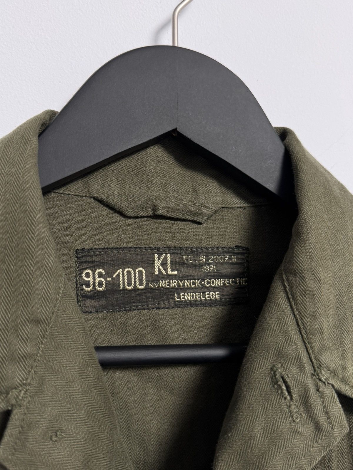 Vintage VINTAGE MILITARY HBT PVBA MONETEX LENDELEDE 96-100 Size US XL / EU 56 / 4 - 6 Thumbnail