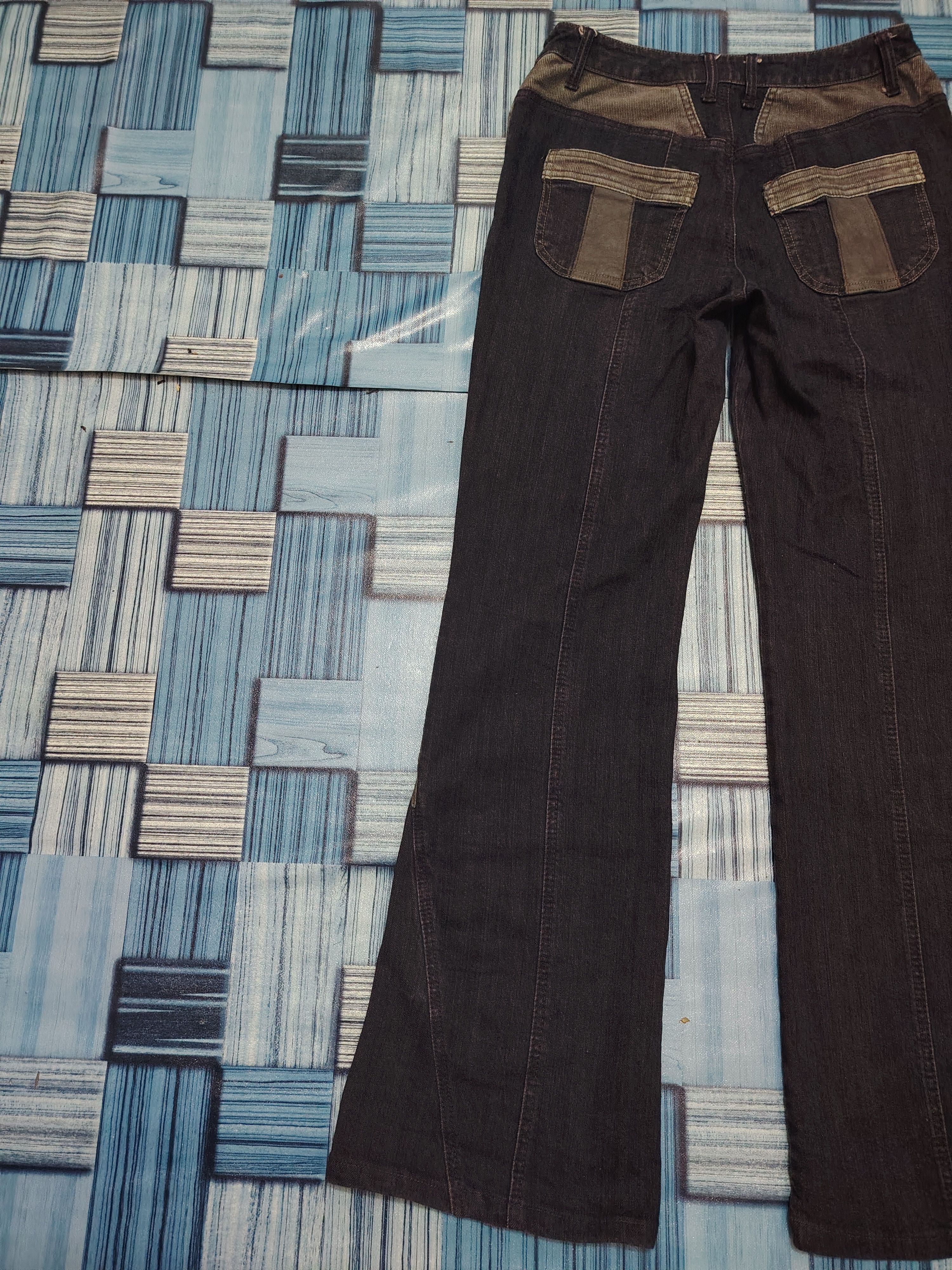 If Six Was Nine Rare Comme ca Comme ci side leather line flared pants Size US 28 / EU 44 - 20 Thumbnail
