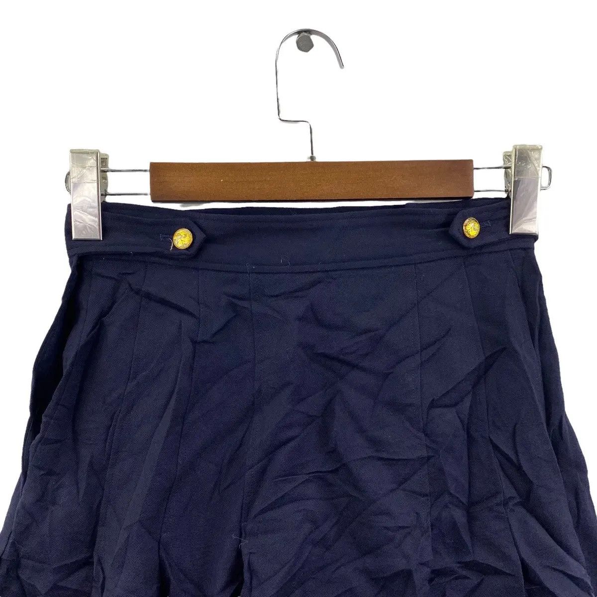 Junko Shimada Vtg 90’ JUNKO SHIMADA MAXFLI Minimalist Midi Skirt Indigo Size 30" / US 8 / IT 44 - 4 Thumbnail