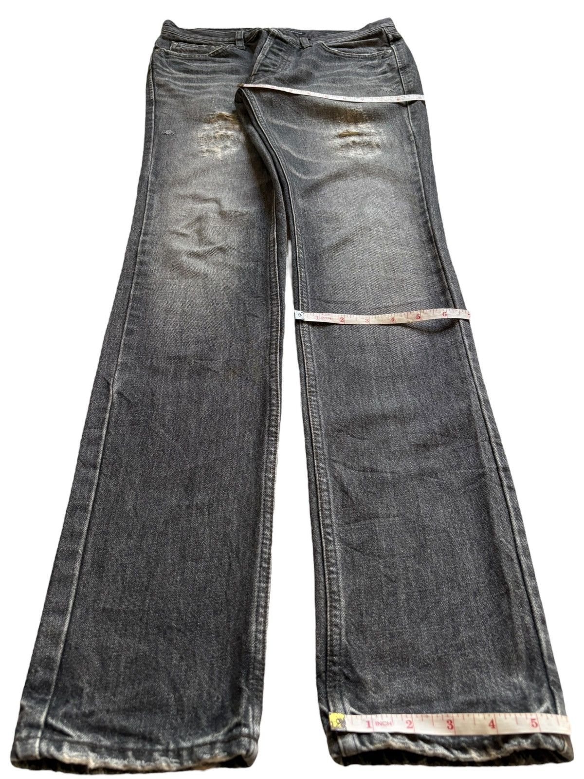 Japanese Brand Vintage Japanese Brand Button Fly Faded Distressed Jeans Size US 30 / EU 46 - 13 Thumbnail